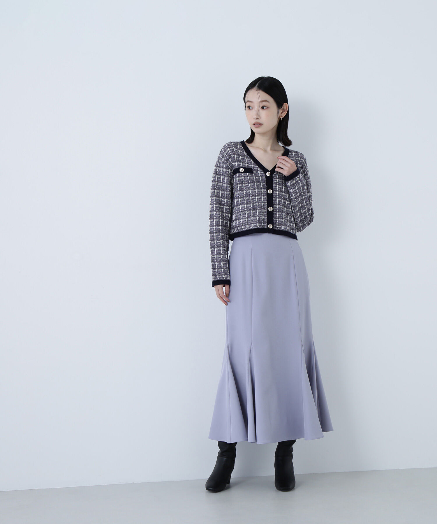  「ヘム切替マーメイドスカート」|スカート|