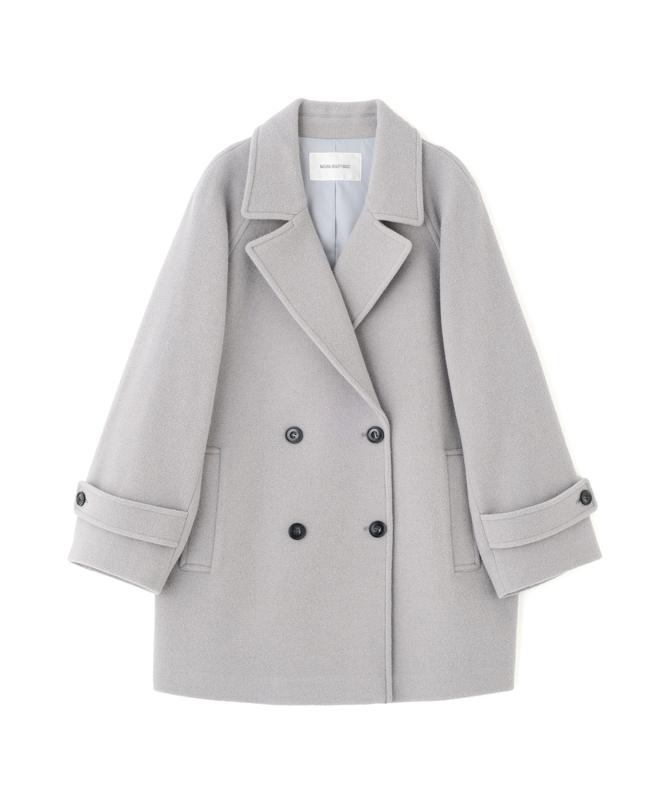  「ダブルブレストフォルムミドルコート」|ブルゾン・スタジャン|