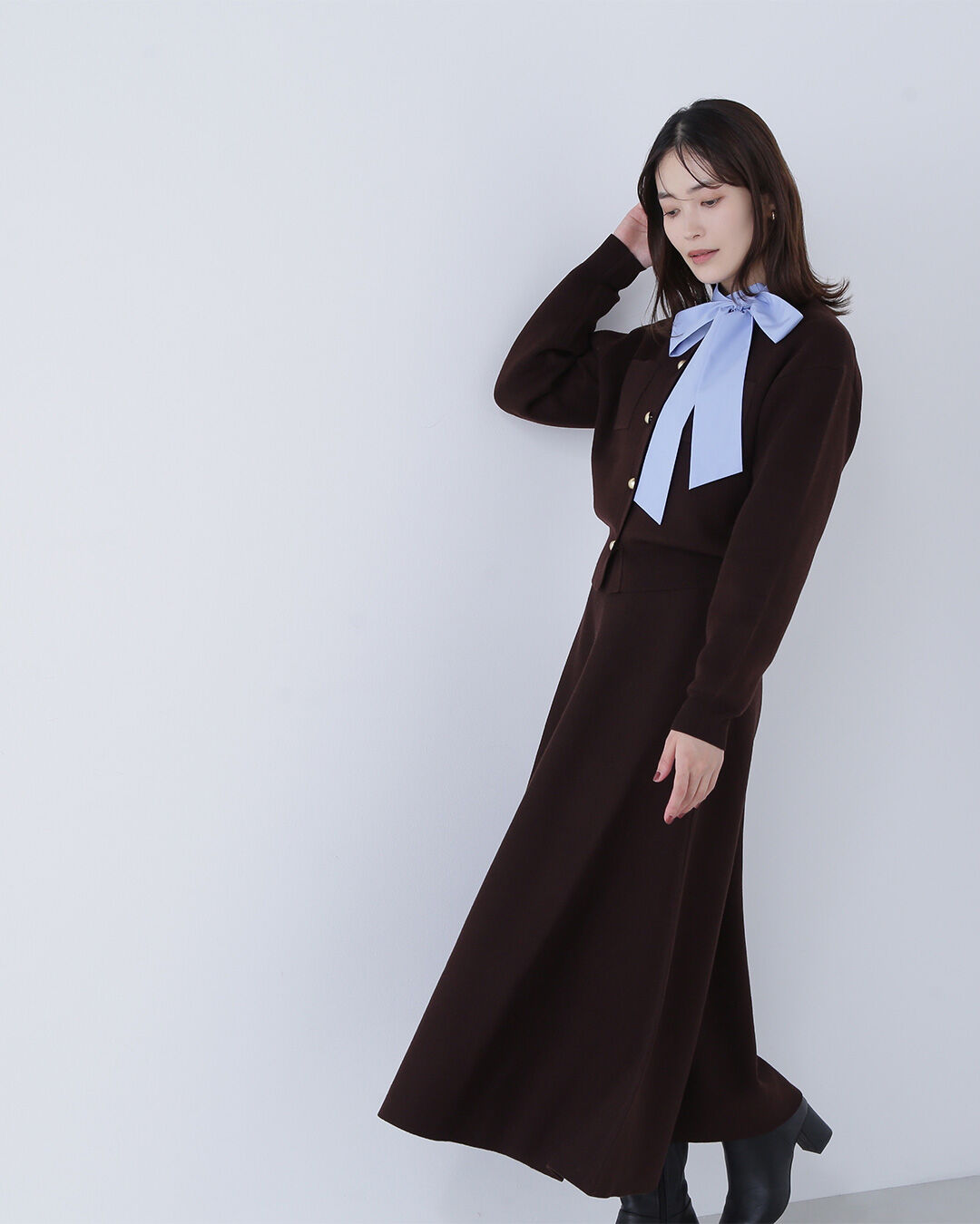  「ダブルフェイスニットセットアップ」|ワンピース|