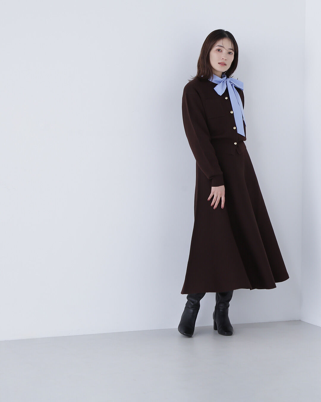  「ダブルフェイスニットセットアップ」|ワンピース|