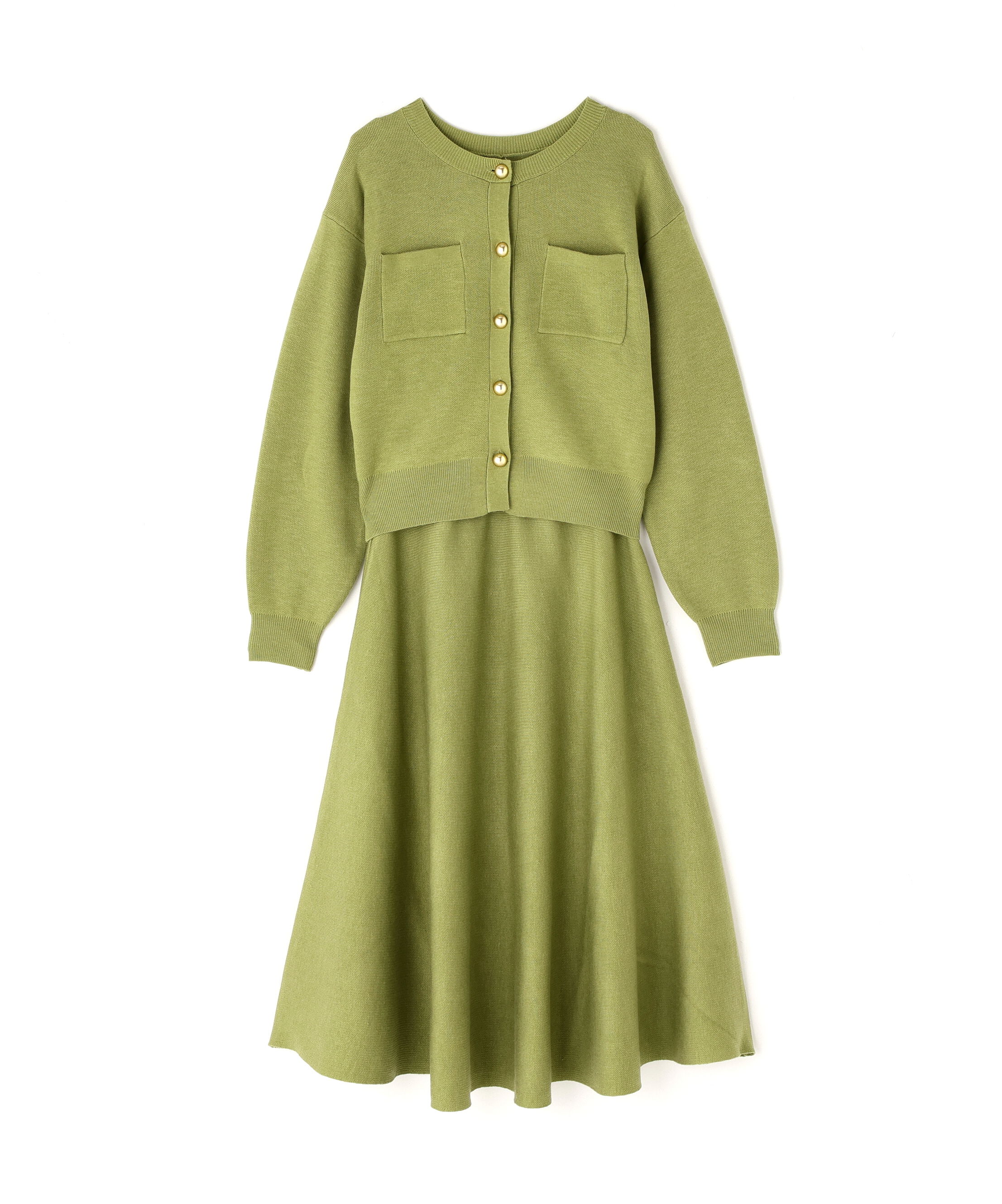  「ダブルフェイスニットセットアップ」|ワンピース|