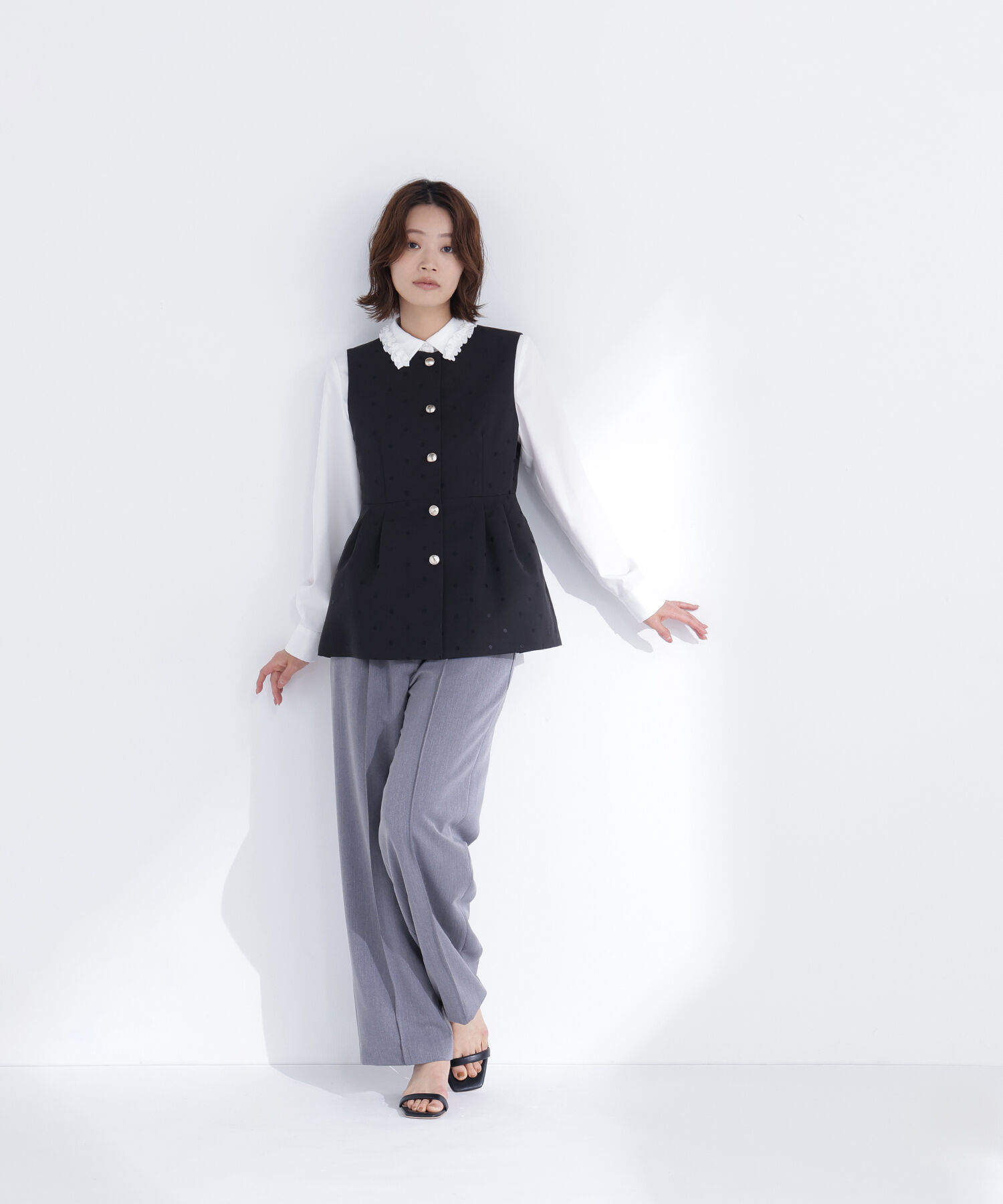  「ドットペプラムジレ」|ブルゾン・スタジャン|