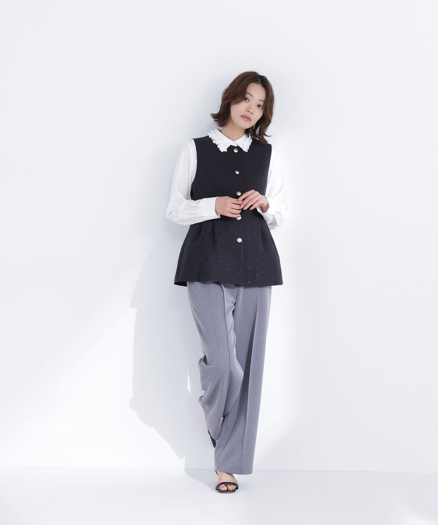  「ドットペプラムジレ」|ブルゾン・スタジャン|