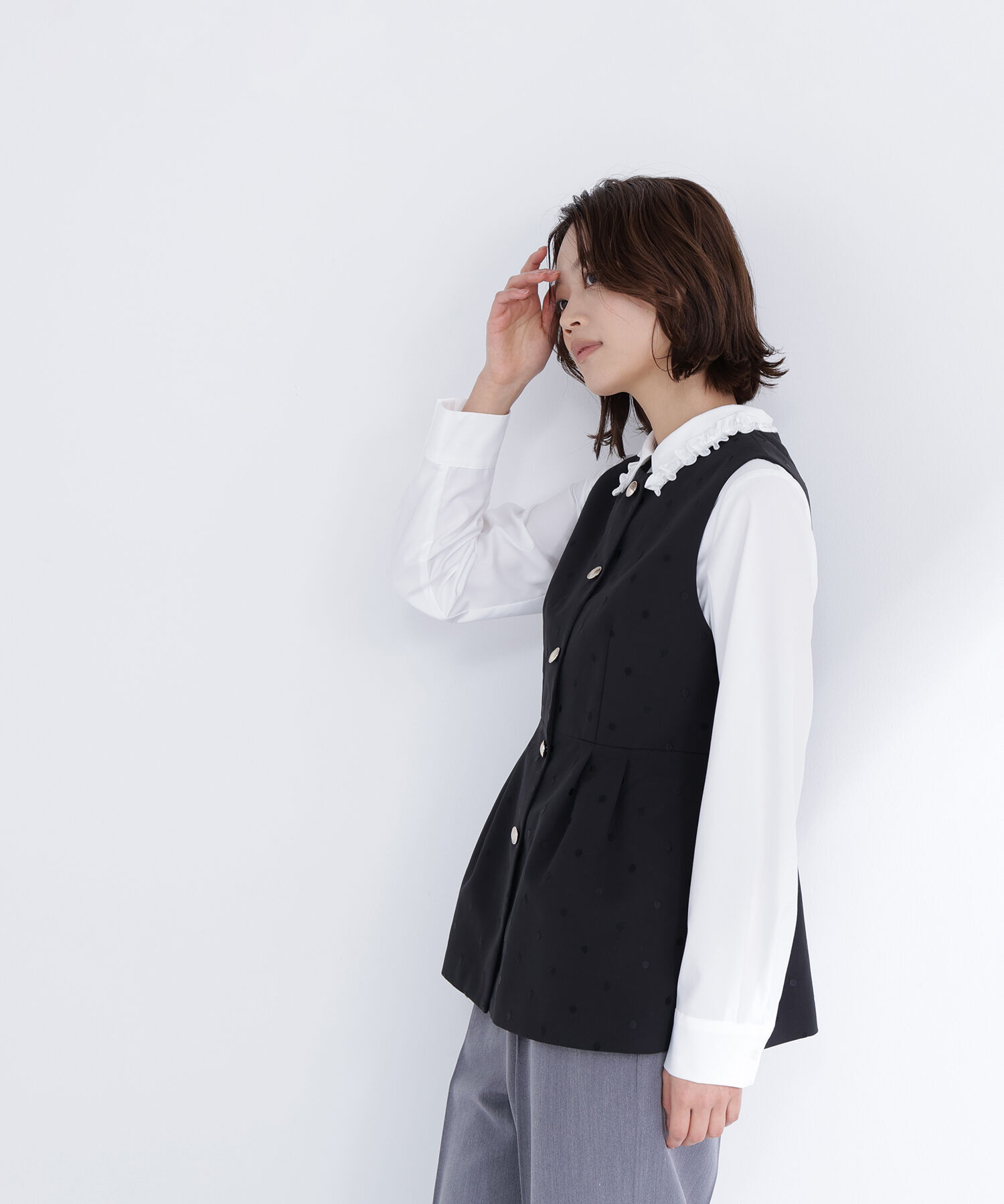  「ドットペプラムジレ」|ブルゾン・スタジャン|