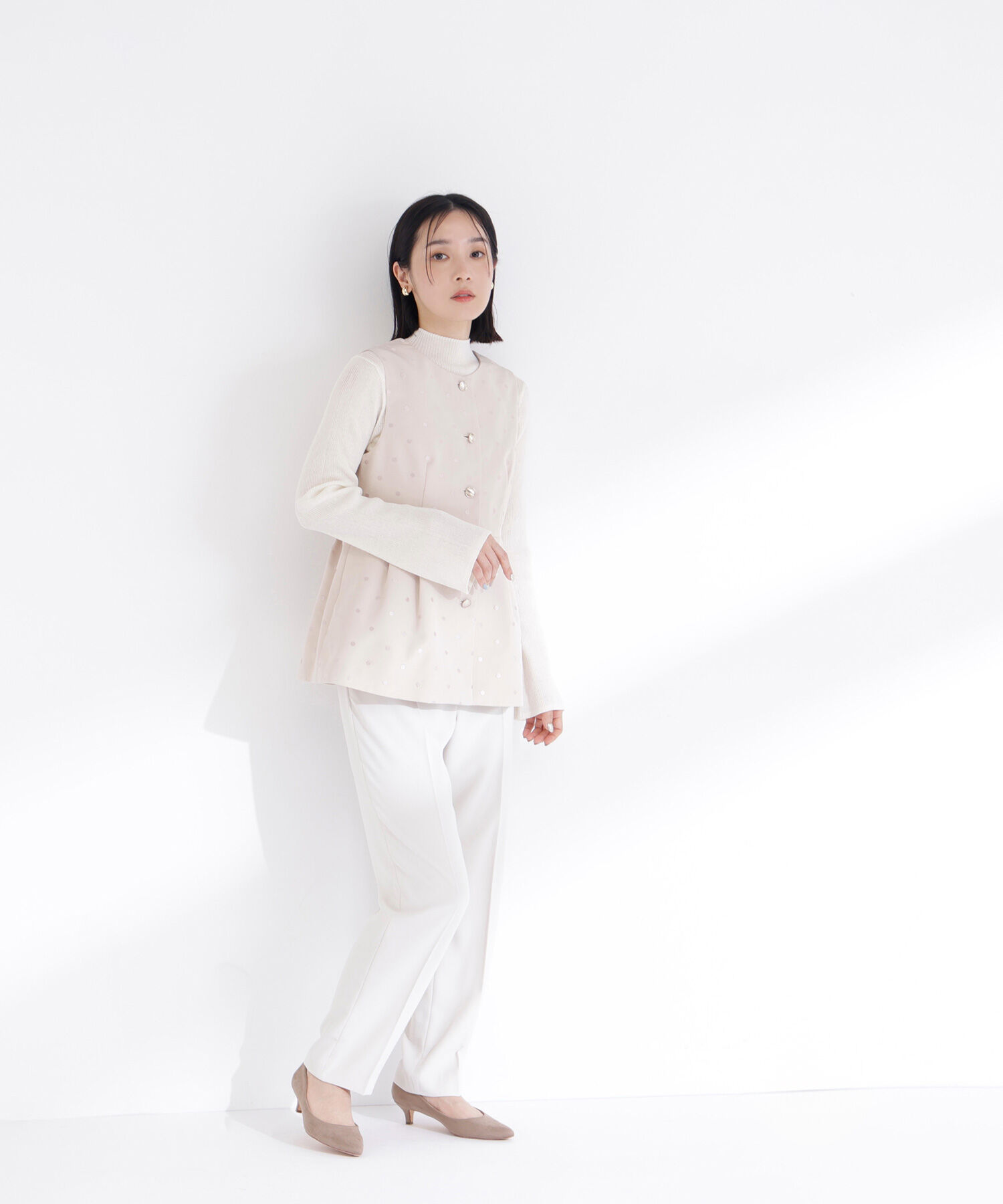  「ドットペプラムジレ」|ブルゾン・スタジャン|