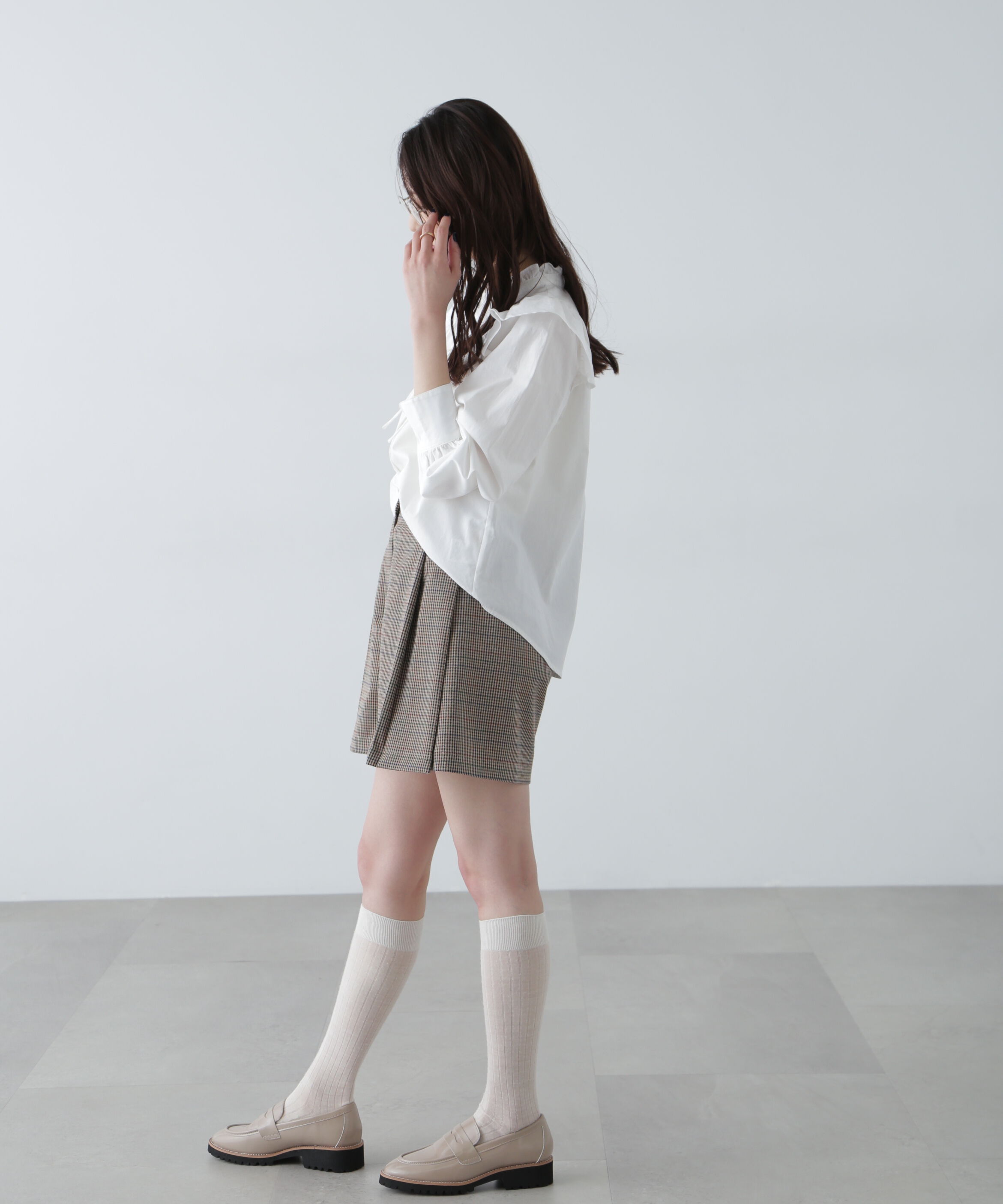  「スタンドフリルブラウス」|シャツ・ブラウス|