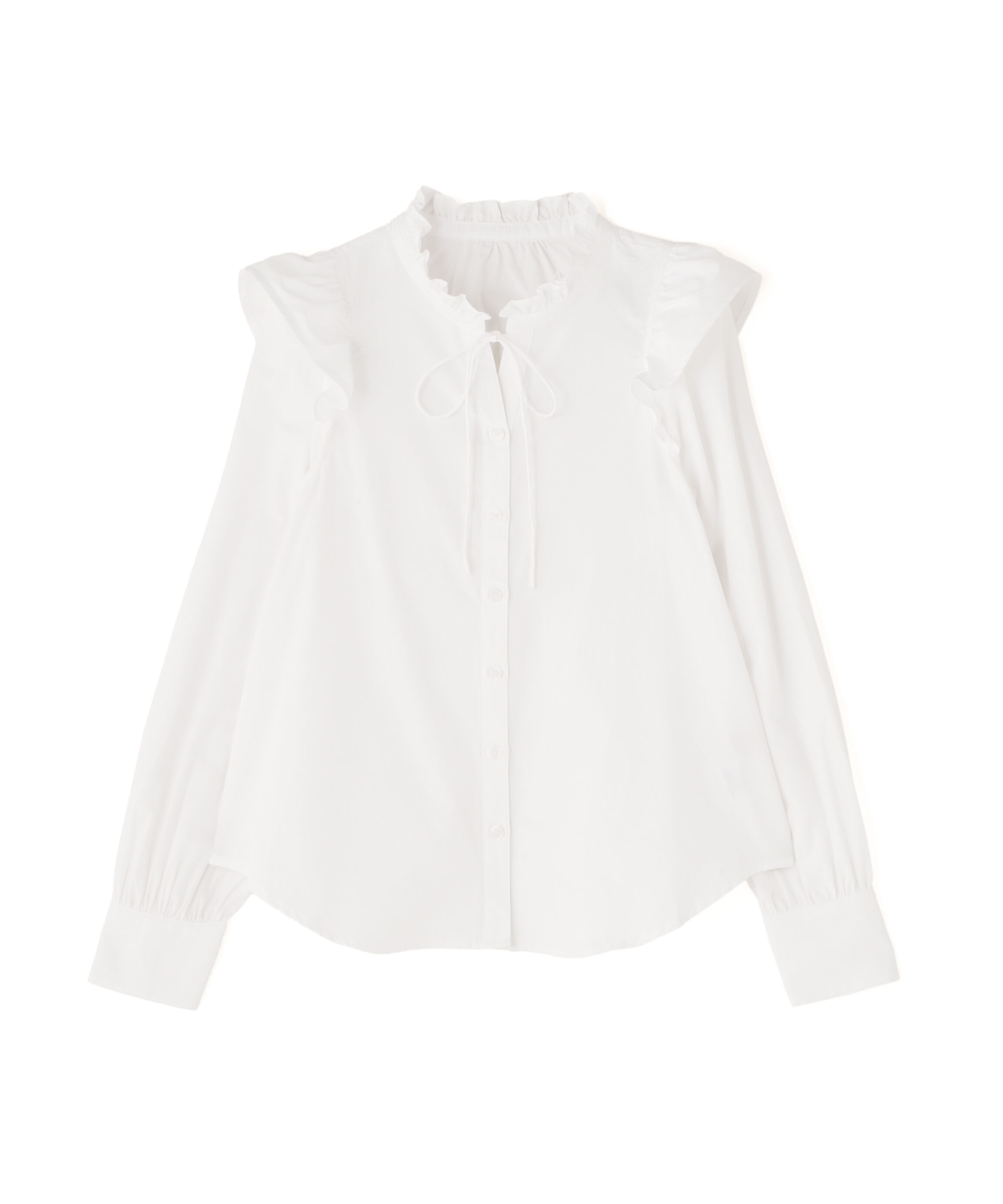  「スタンドフリルブラウス」|シャツ・ブラウス|