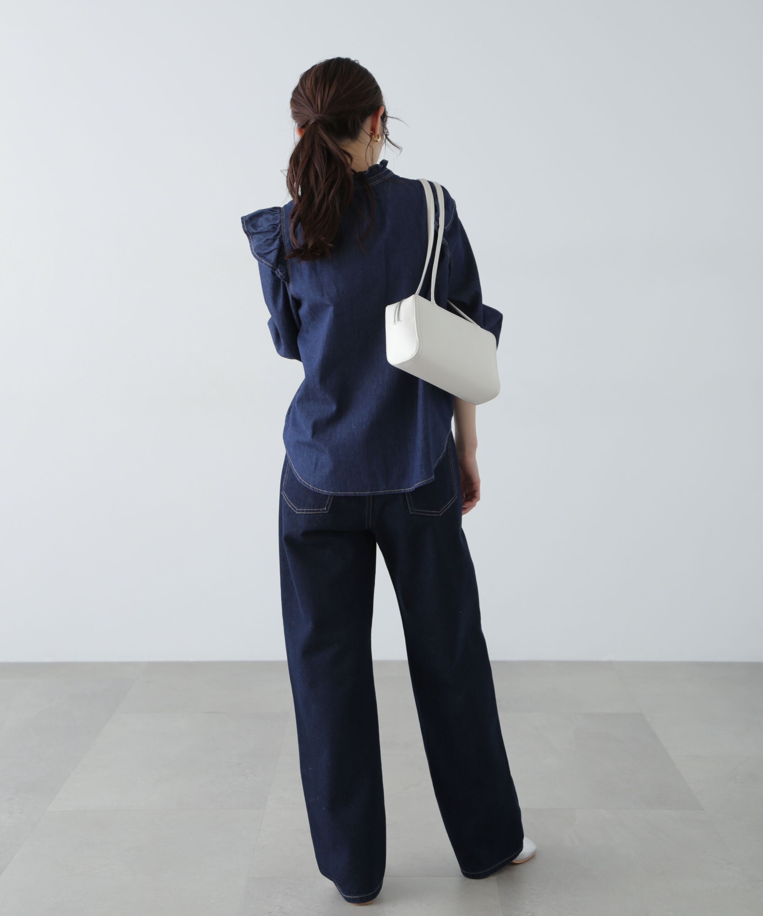  「スタンドフリルブラウス」|シャツ・ブラウス|