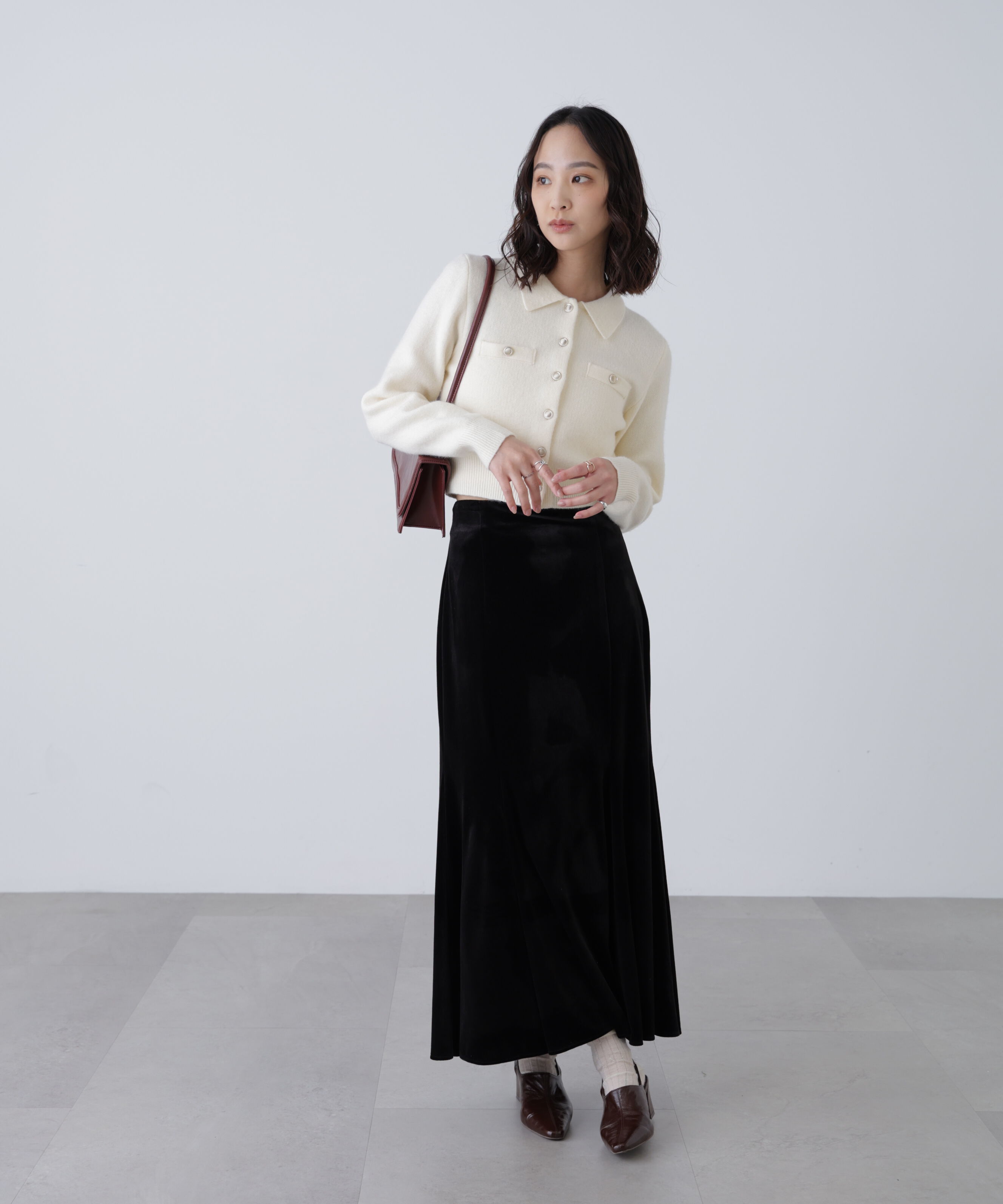  「ベロアマーメイドスカート」|スカート|