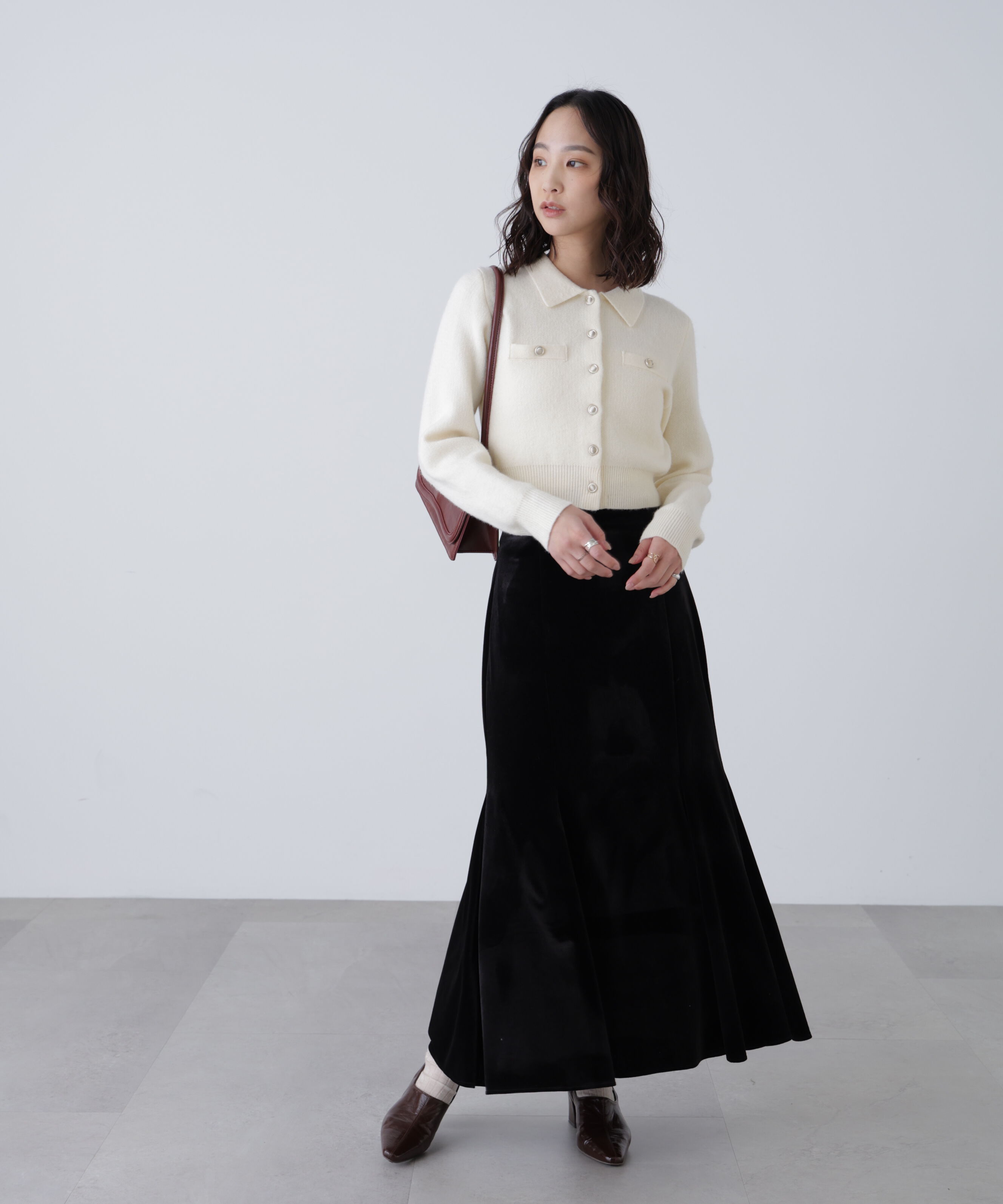  「ベロアマーメイドスカート」|スカート|