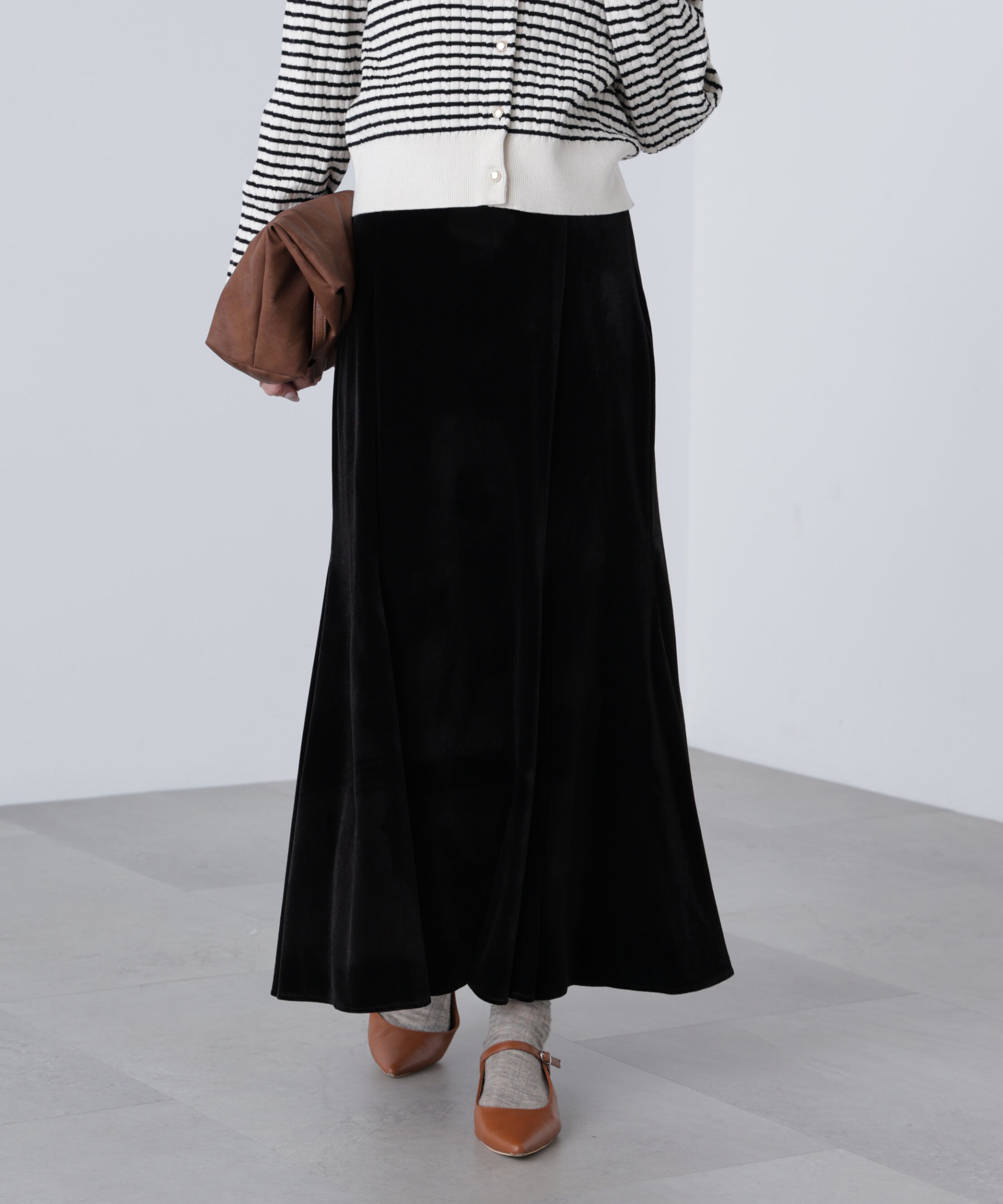  「ベロアマーメイドスカート」|スカート|