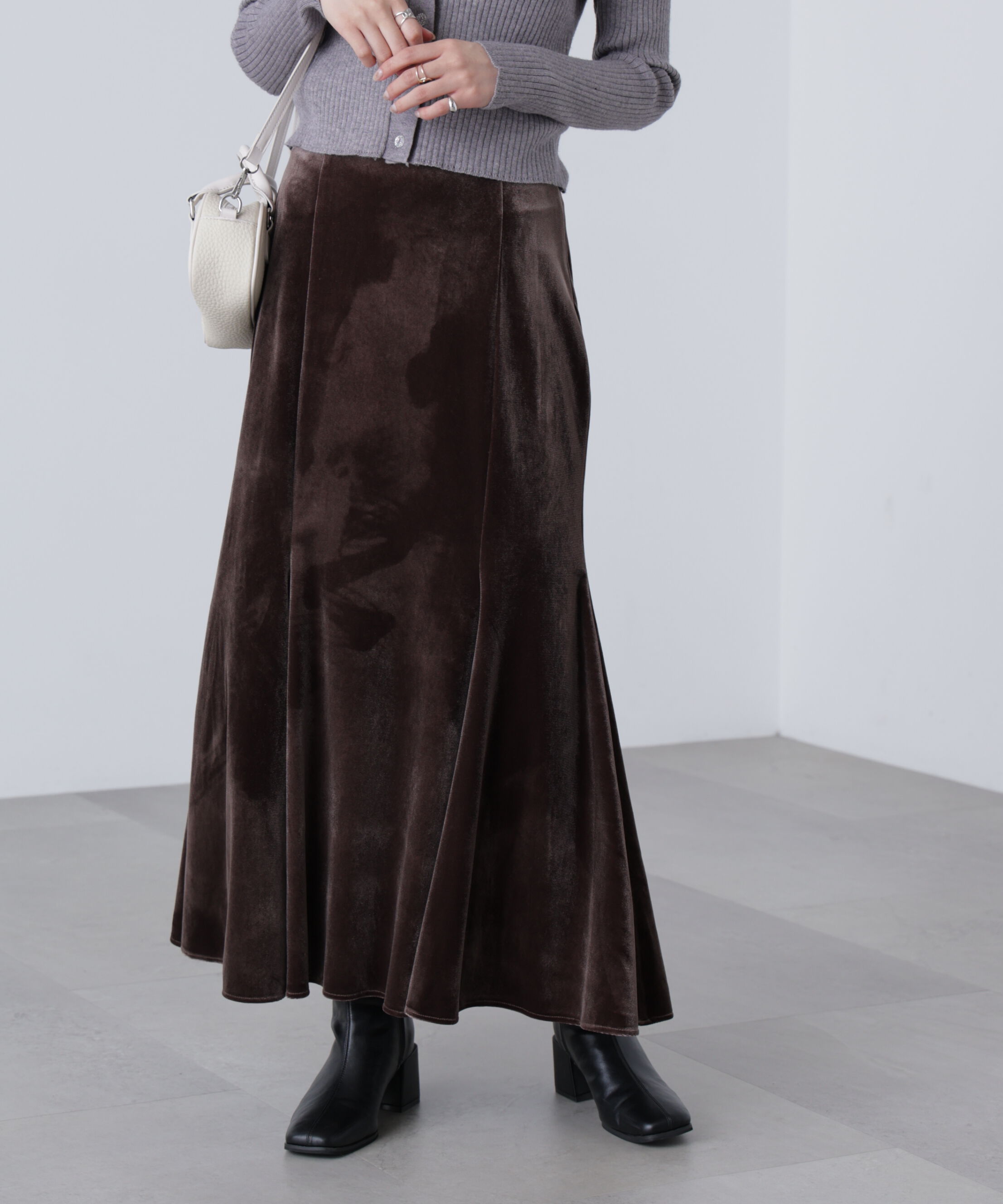  「ベロアマーメイドスカート」|スカート|