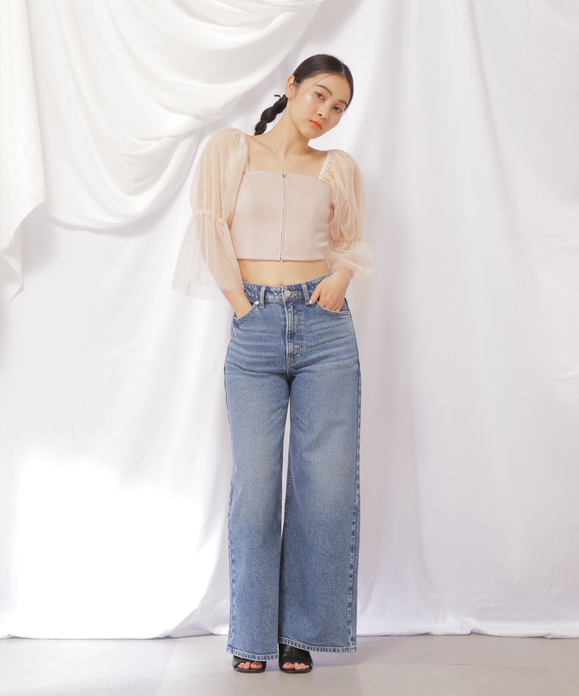  「EDWINコラボセミフレアデニムパンツ」|その他|