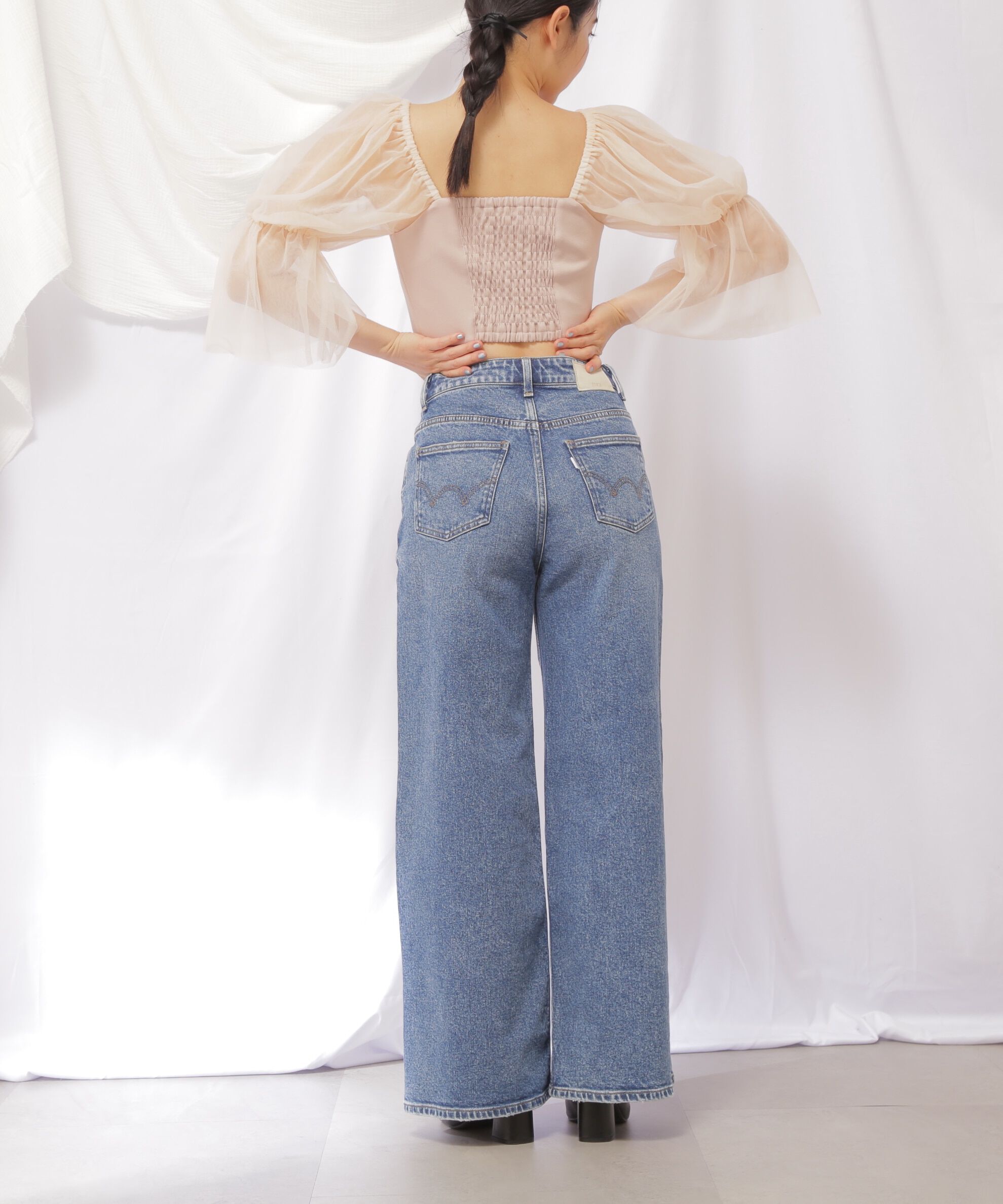  「EDWINコラボセミフレアデニムパンツ」|その他|