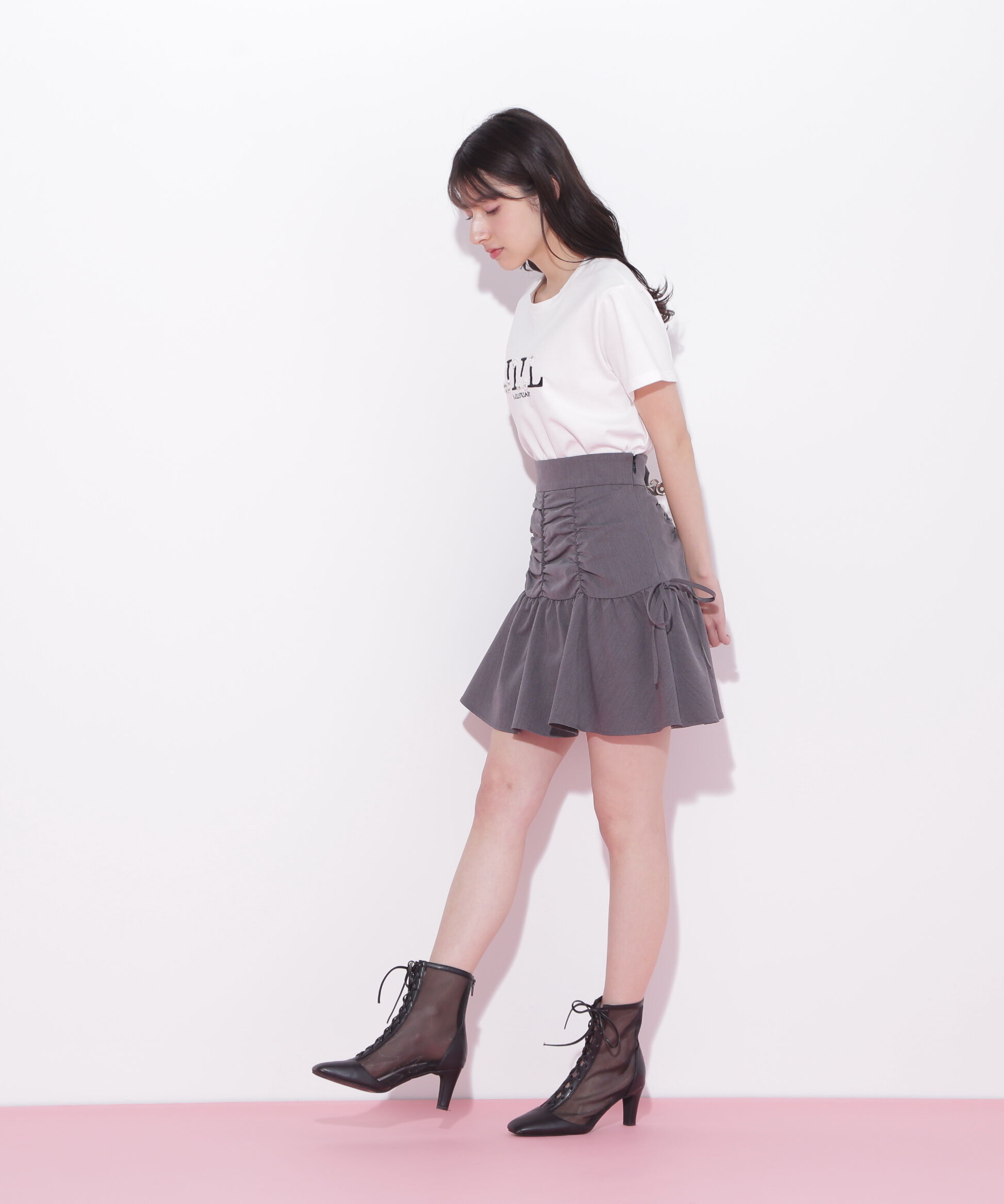  「ギャザーデザインミニスカパン」|その他|