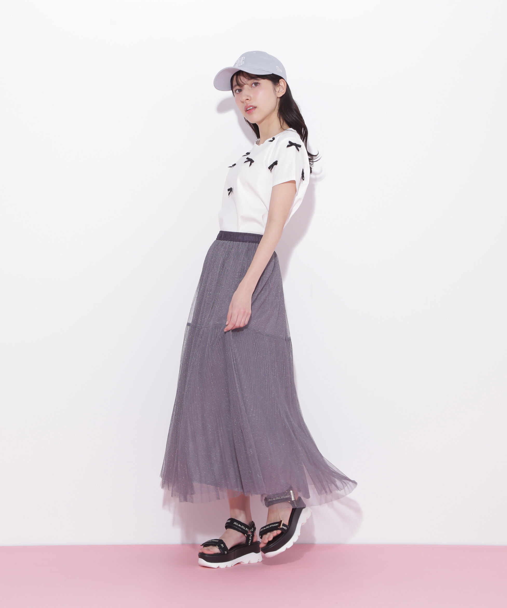  「ボリュームティアードチュールスカート」|スカート|