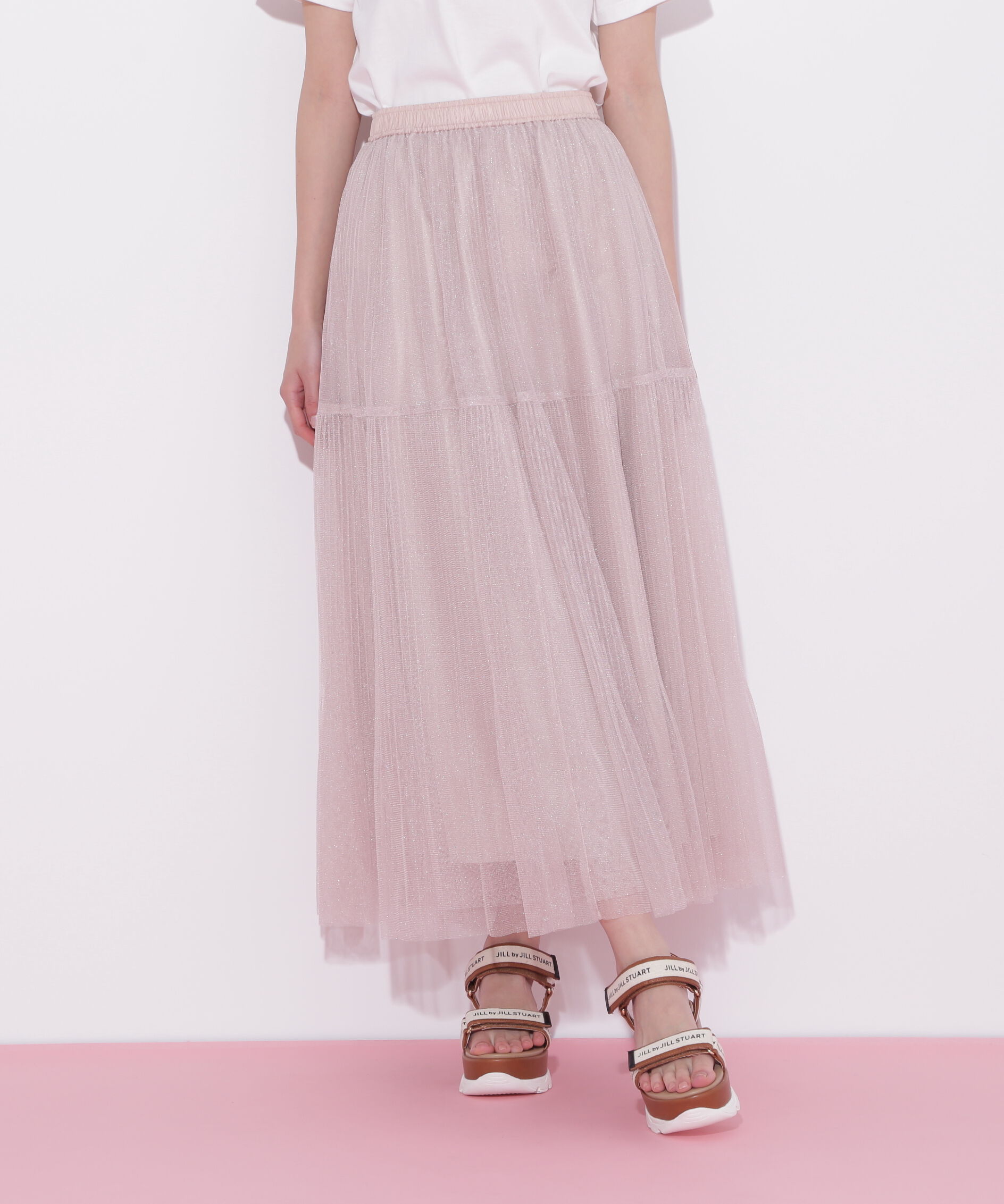  「ボリュームティアードチュールスカート」|スカート|