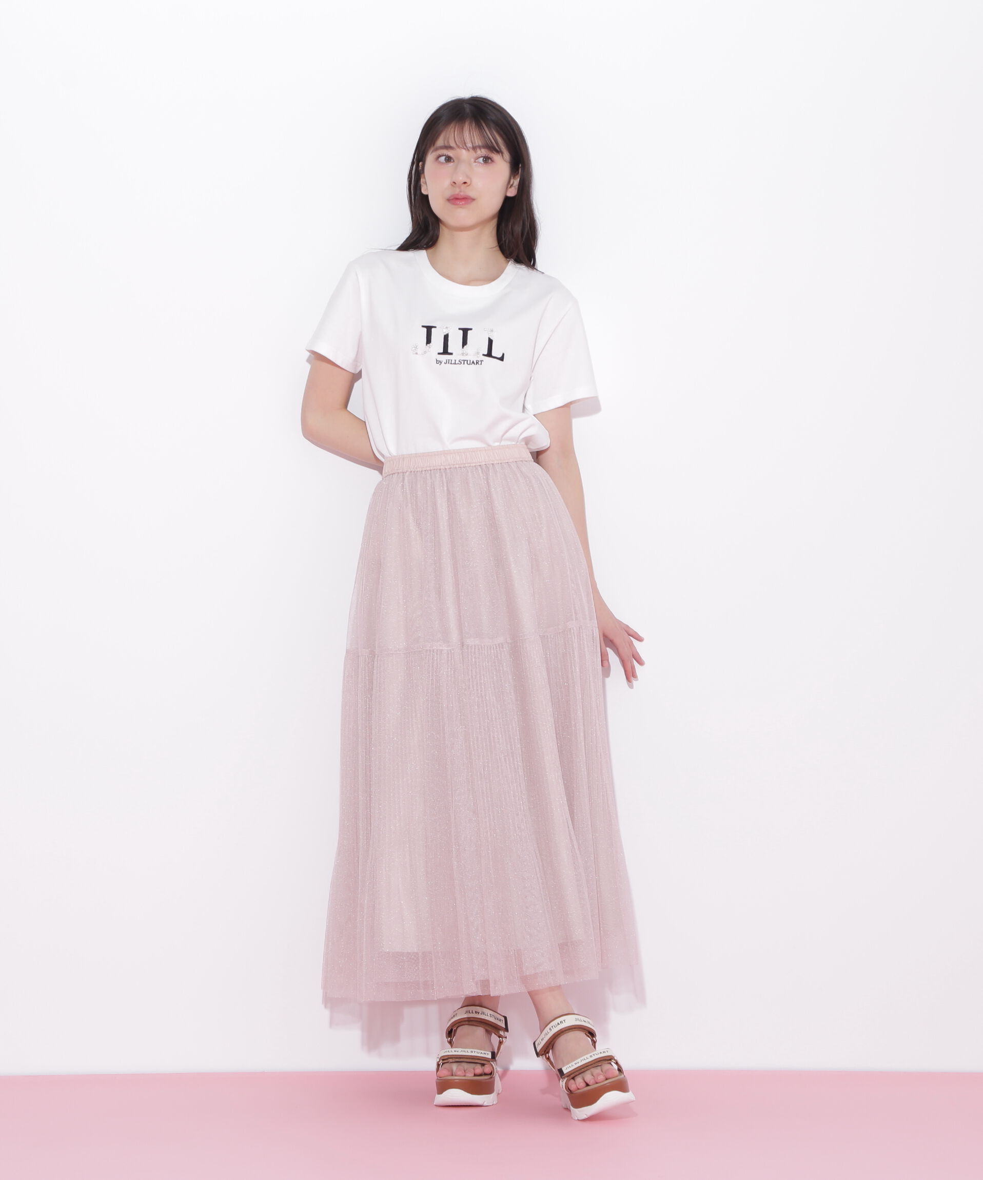  「ボリュームティアードチュールスカート」|スカート|