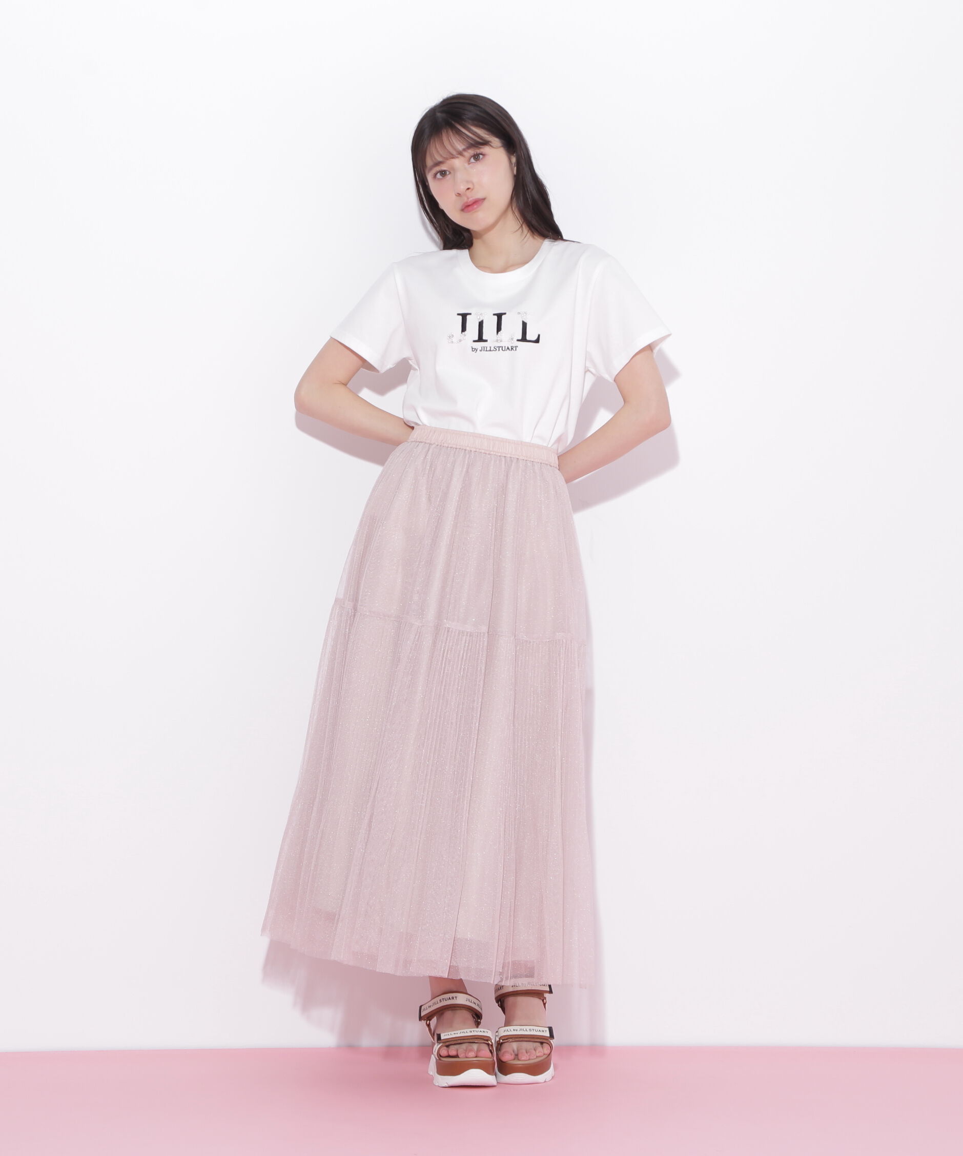  「ボリュームティアードチュールスカート」|スカート|