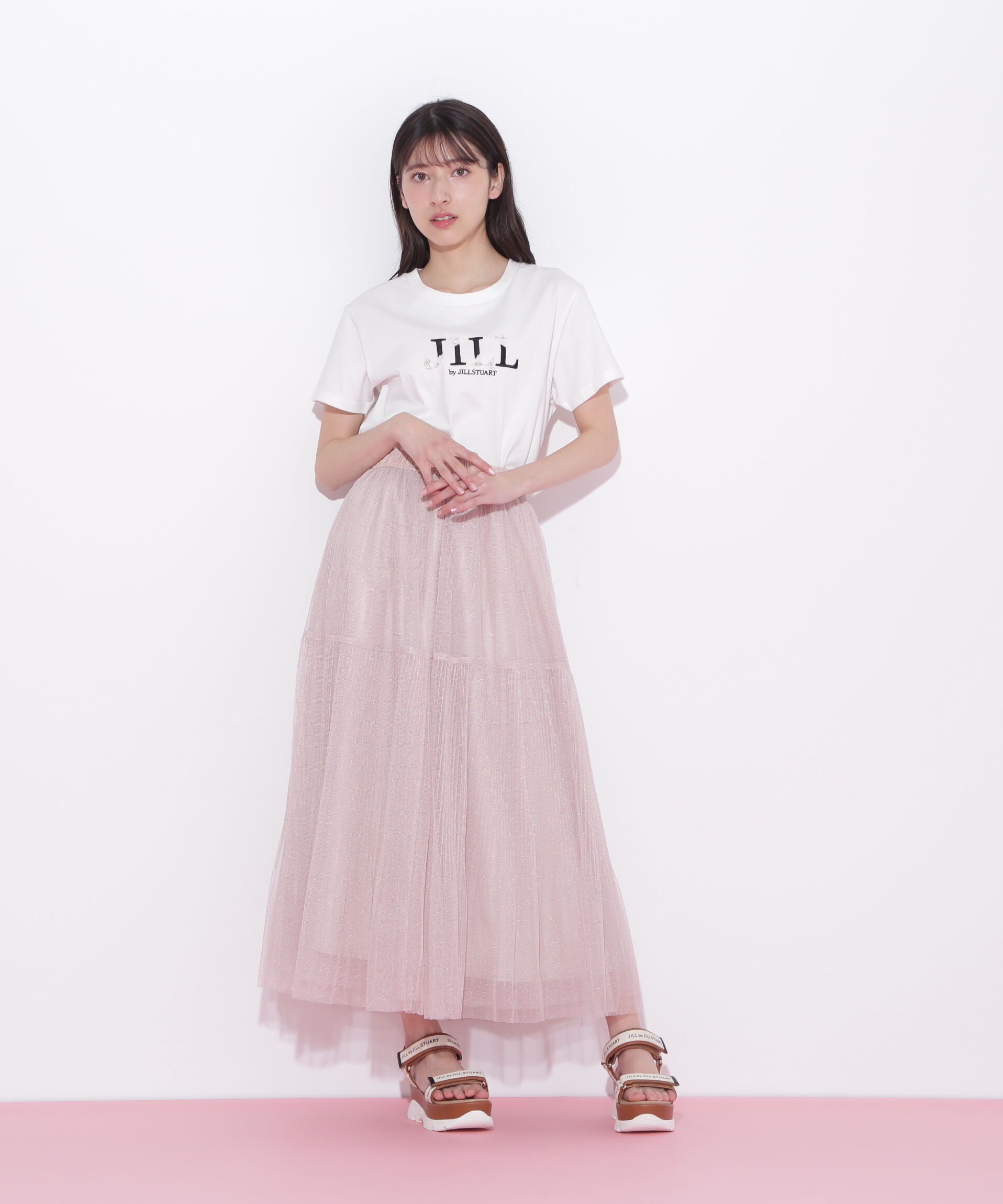  「ボリュームティアードチュールスカート」|スカート|