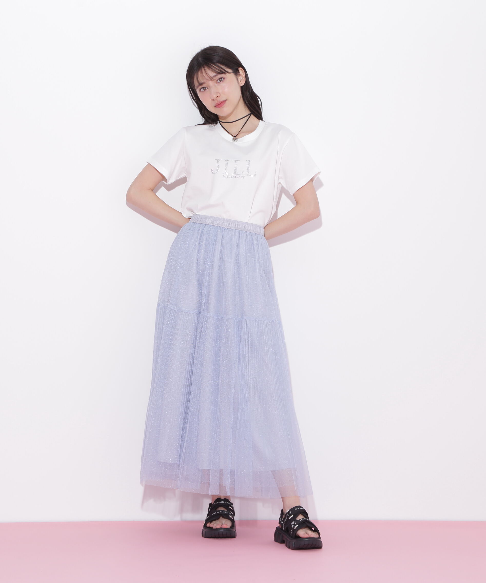  「ボリュームティアードチュールスカート」|スカート|