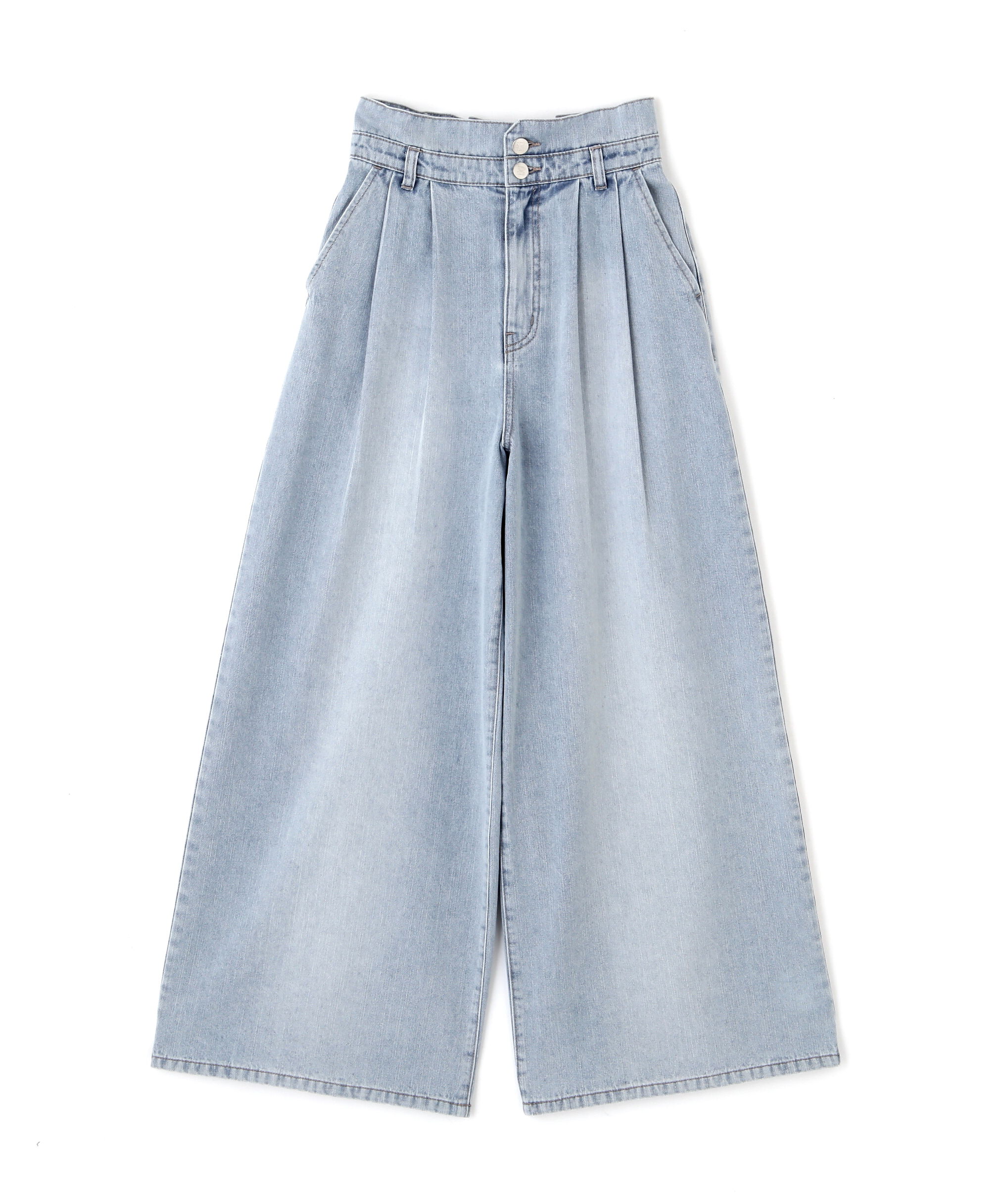  「タックワイドライトデニムパンツ」|その他|