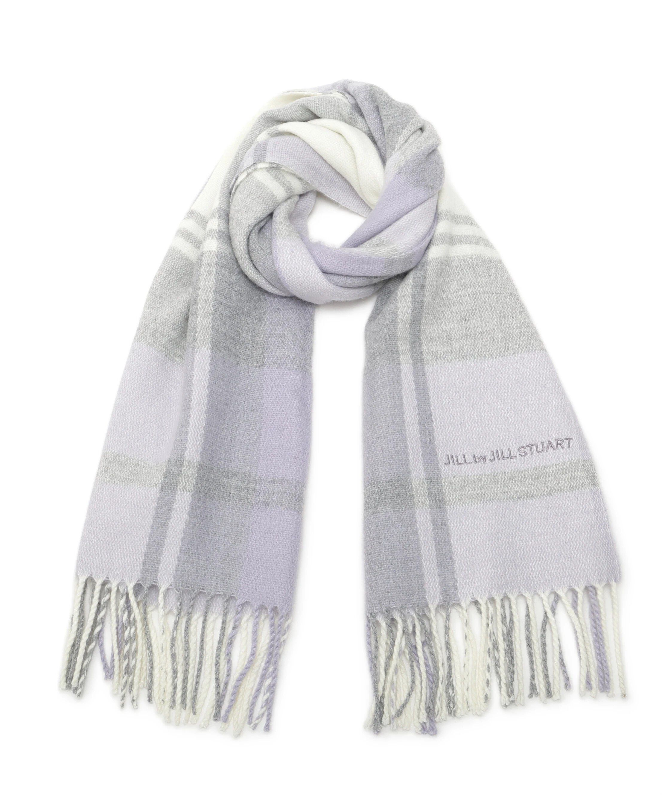  「エンブロイダリーロゴチェックストール」|バンダナ・スカーフ|