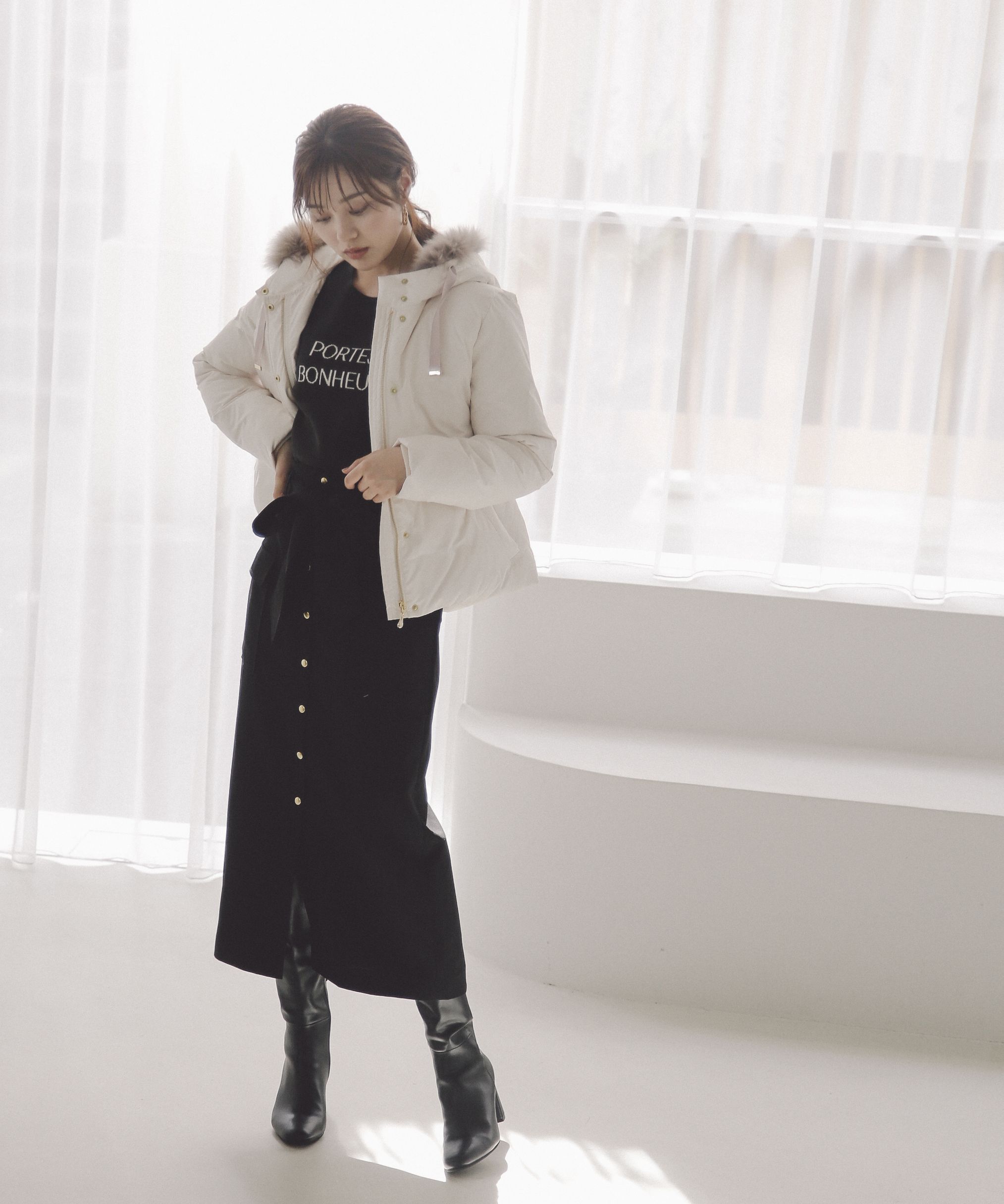 PROPORTION BODY DRESSING「ウエストマークショートダウン/23AW」|ブルゾン・スタジャン|