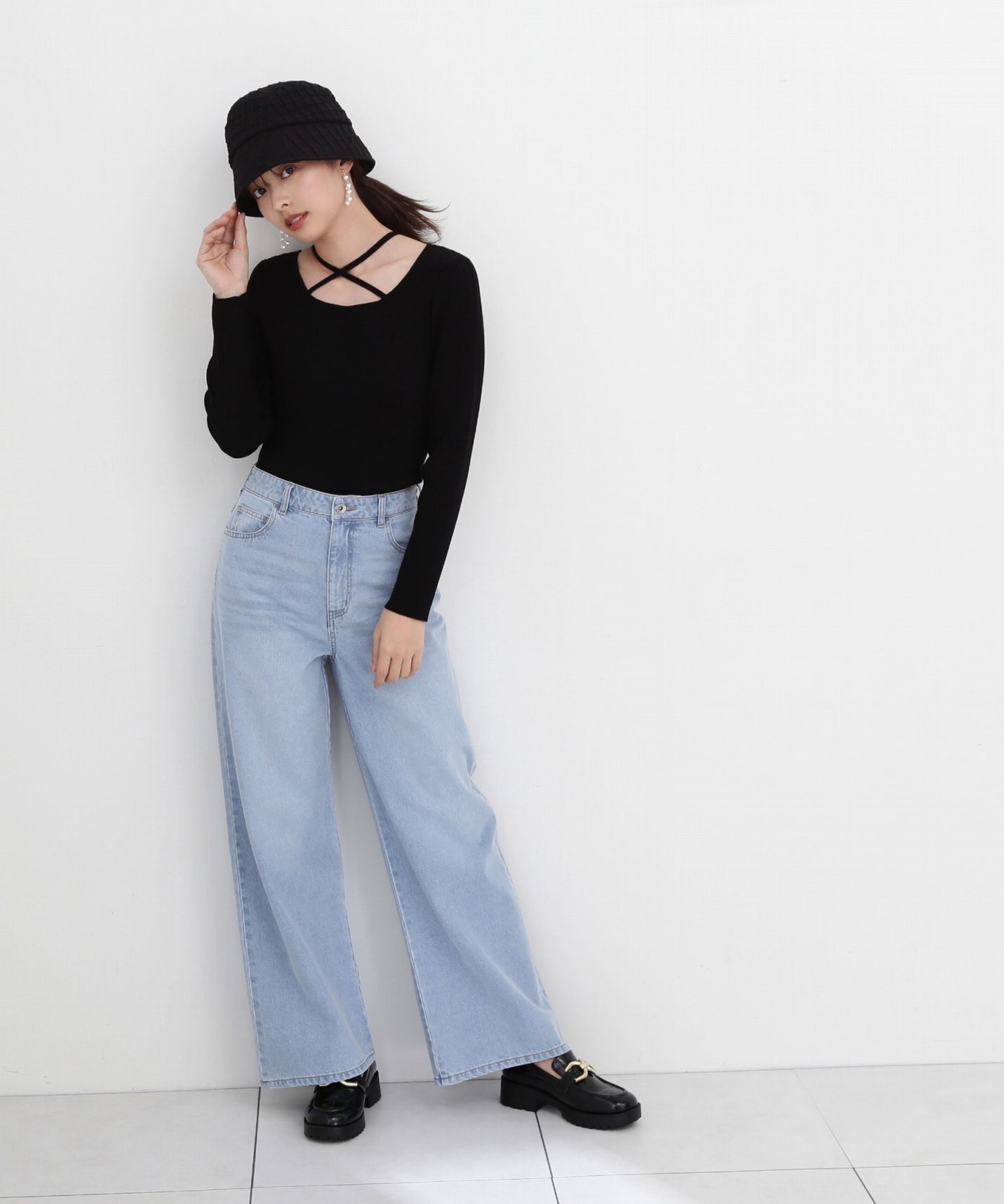 PROPORTION BODY DRESSING「ワイドデニムパンツ 新色カラー：ブルー」|その他|