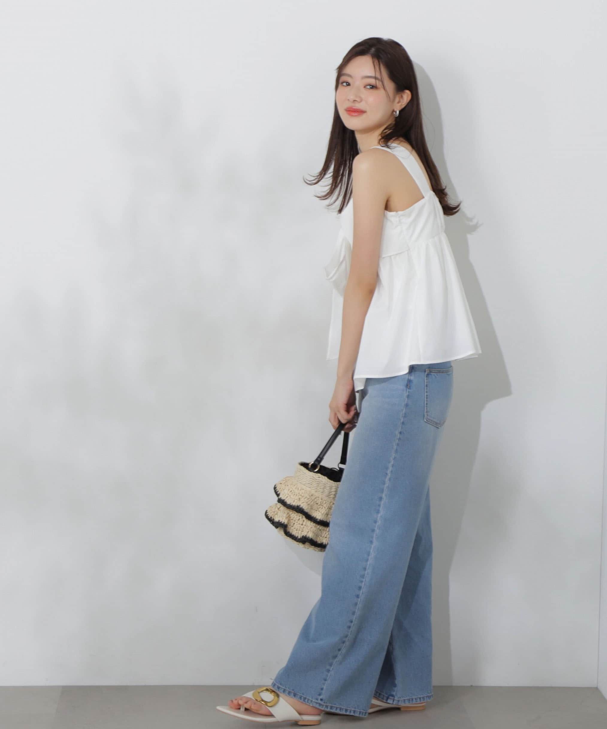 PROPORTION BODY DRESSING「ワイドデニムパンツ 新色カラー：ブルー」|その他|