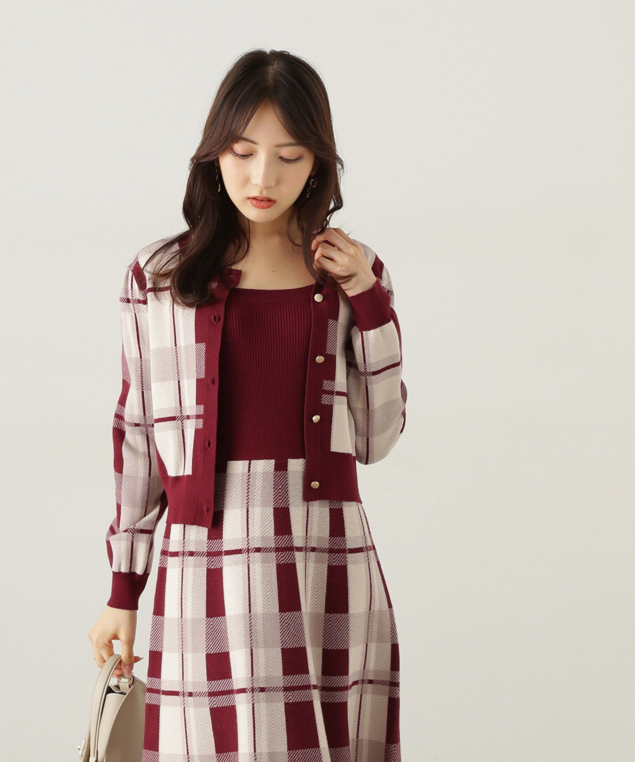 PROPORTION BODY DRESSING「チェックカーディガン」|カーディガン|