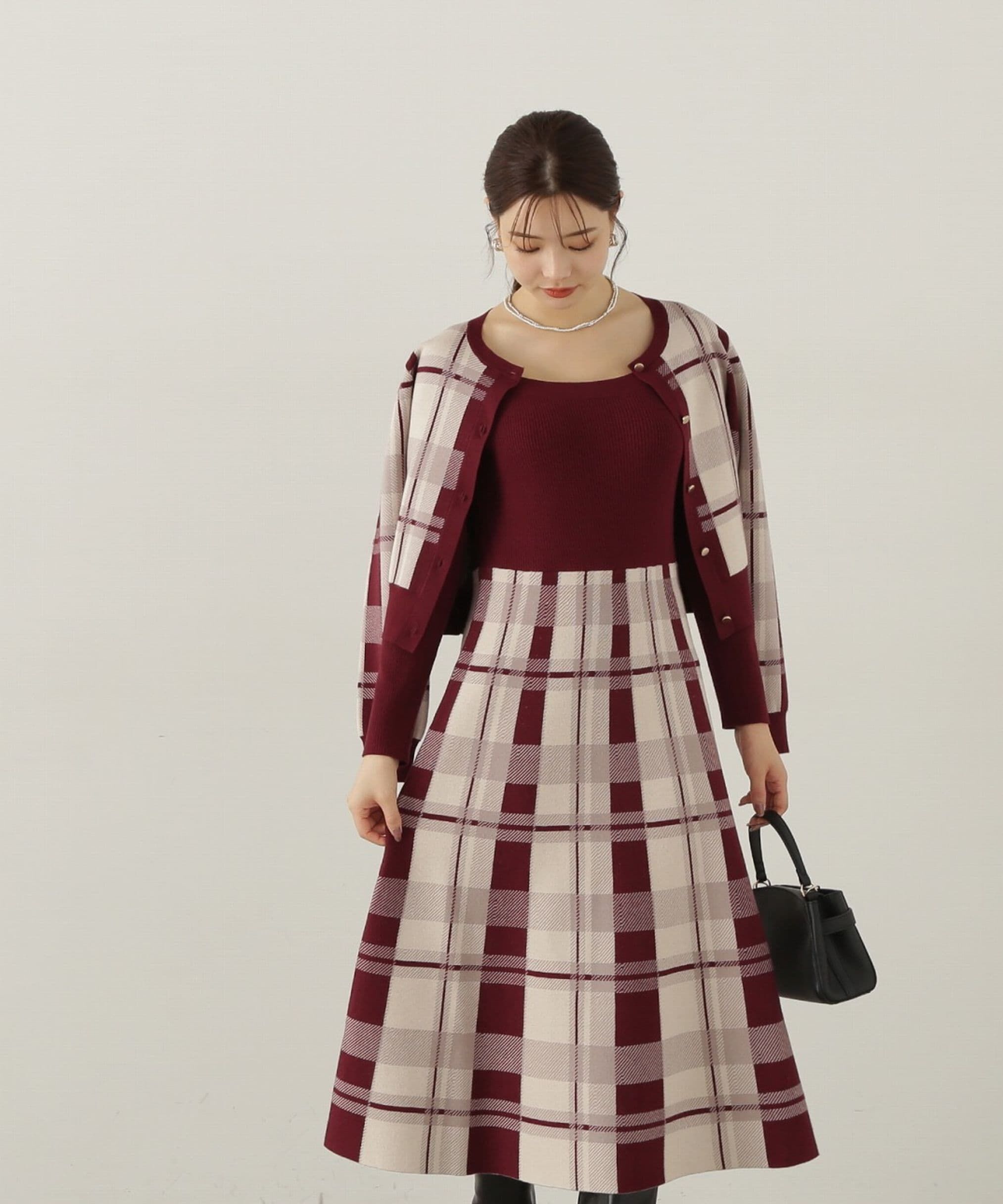 PROPORTION BODY DRESSING「チェックカーディガン」|カーディガン|