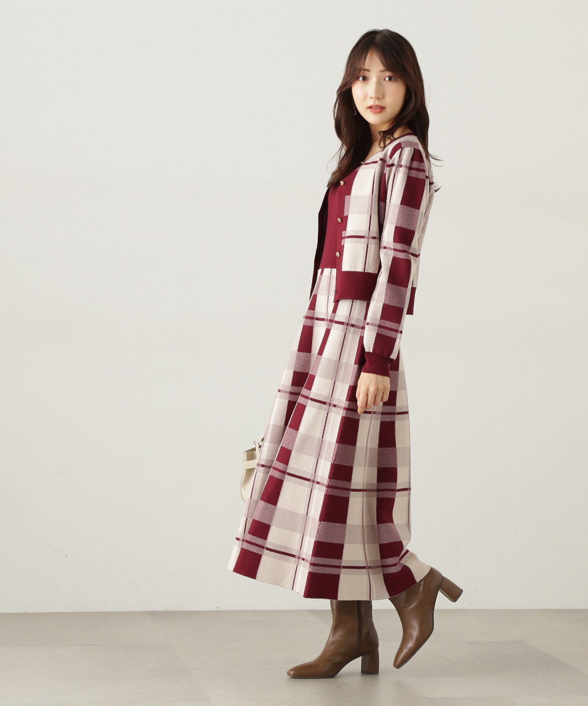 PROPORTION BODY DRESSING「チェックカーディガン」|カーディガン|