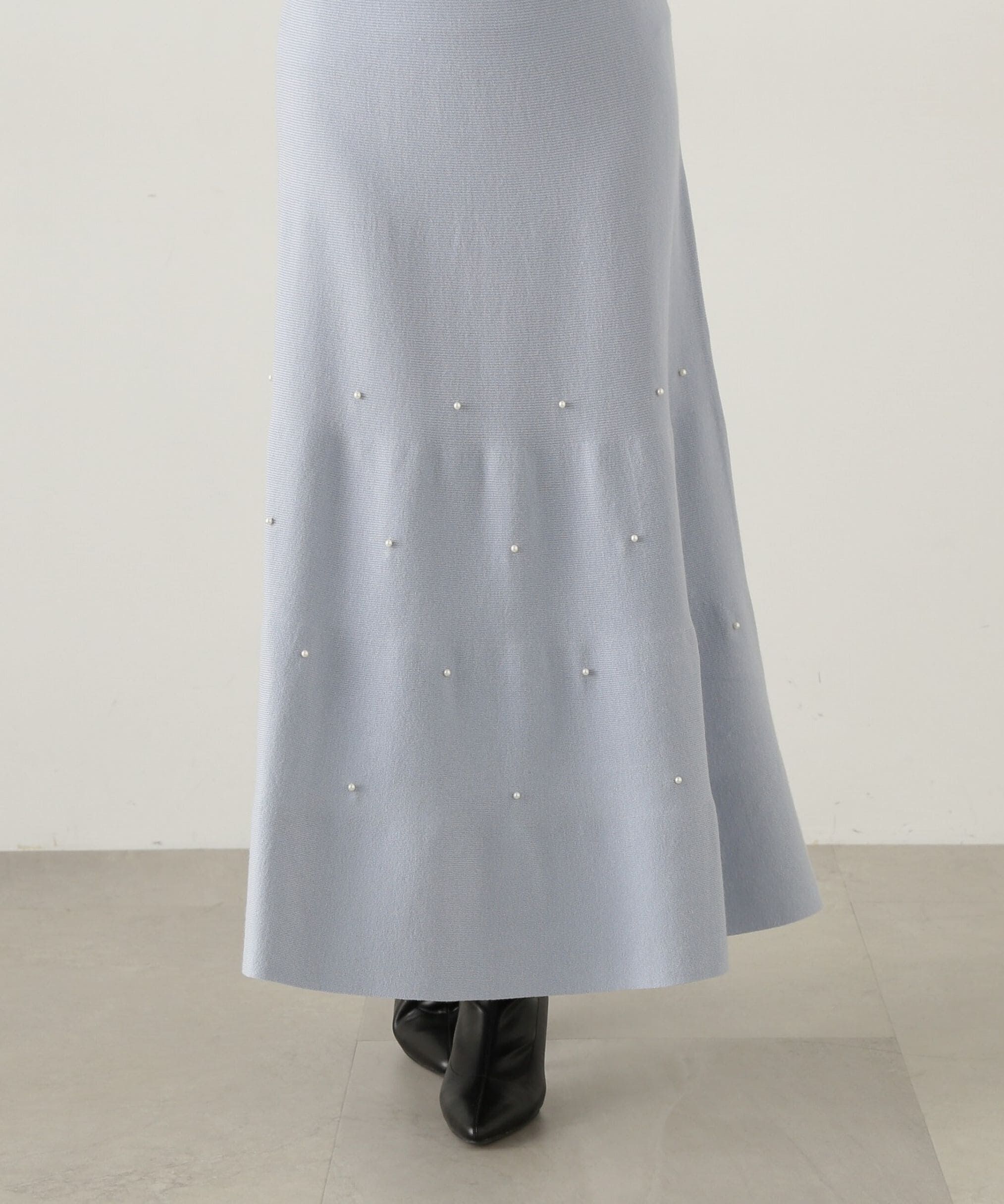 PROPORTION BODY DRESSING「パール付きニットアップ　24AW」|ワンピース|