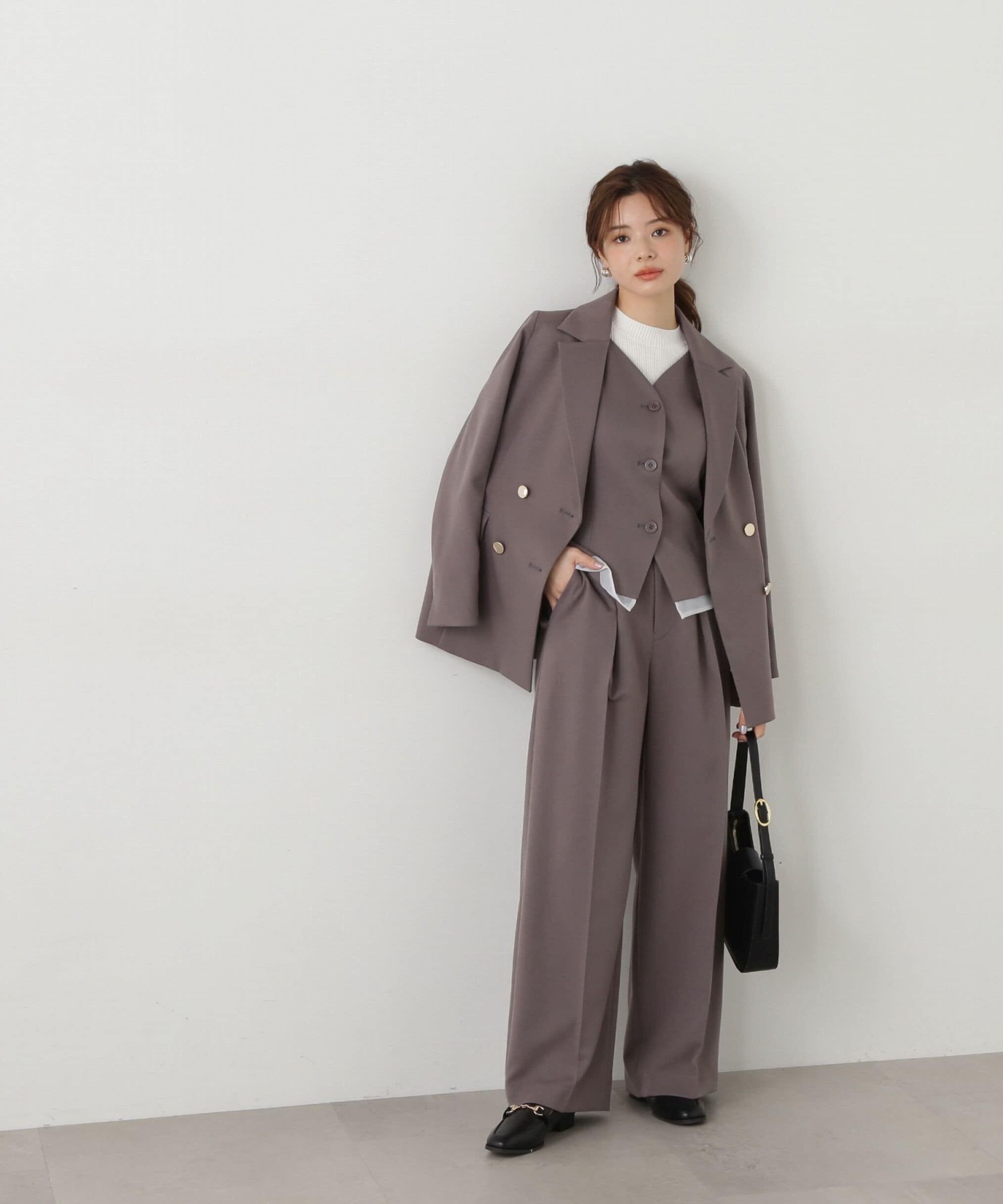 PROPORTION BODY DRESSING「ワイドパンツ」|その他|チャコール2