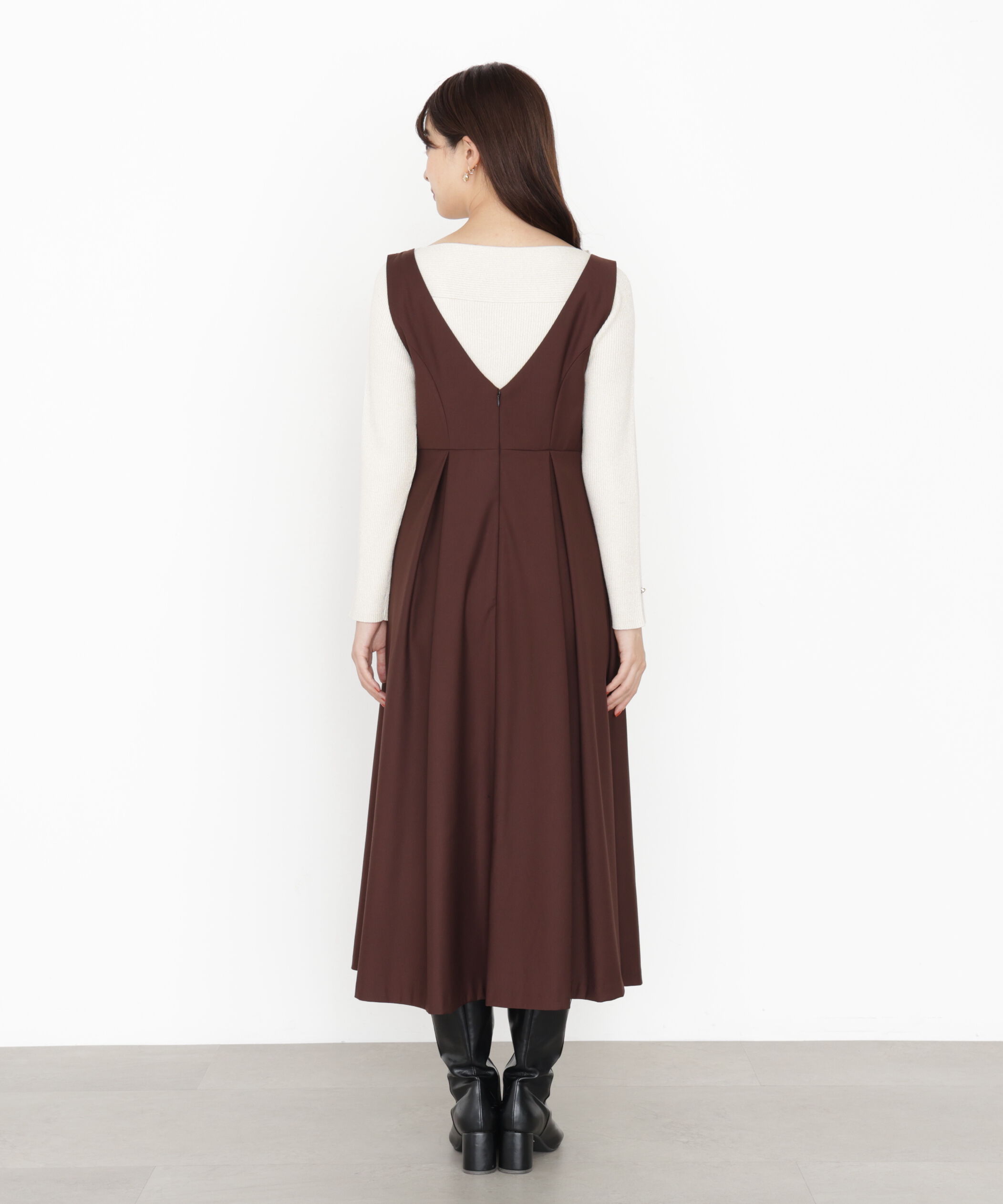 PROPORTION BODY DRESSING「タックフレアジャンスカ 25AW」|ワンピース|