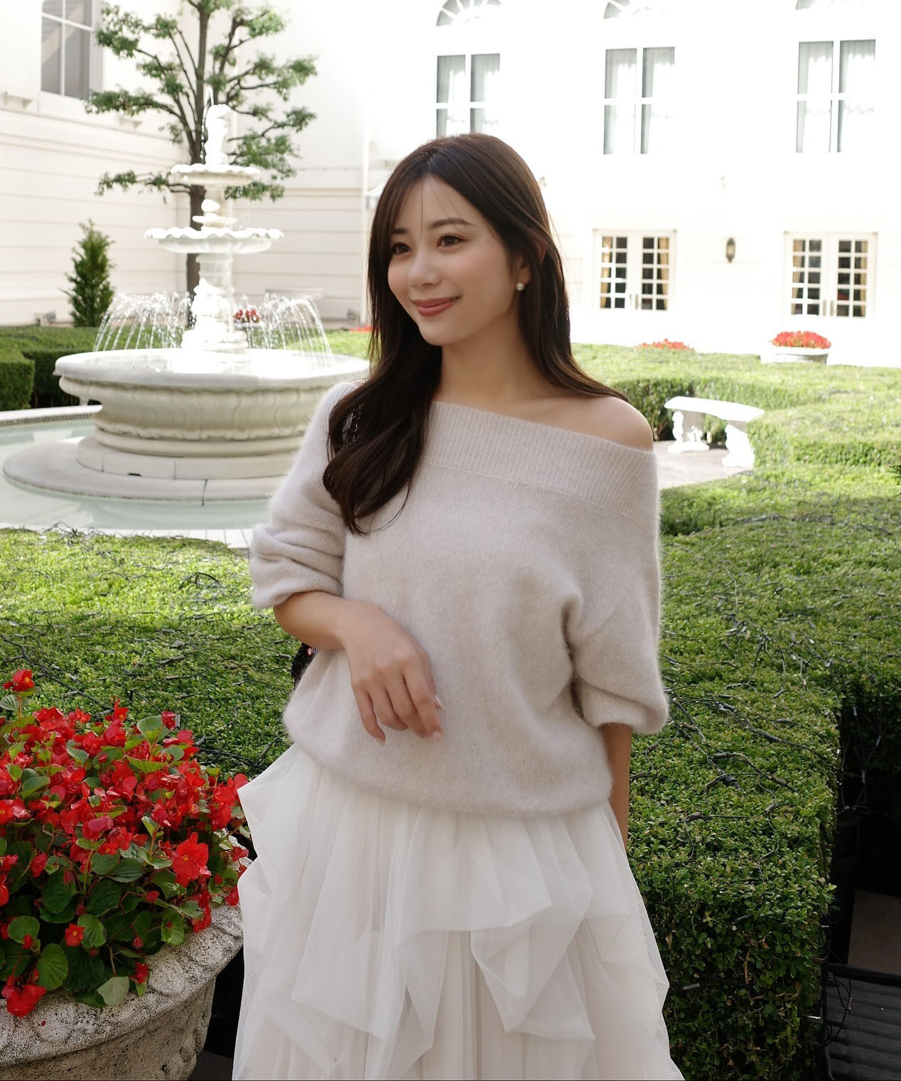 PROPORTION BODY DRESSING「FOX混ニット 25AW」|ニット・セーター|アイボリー2