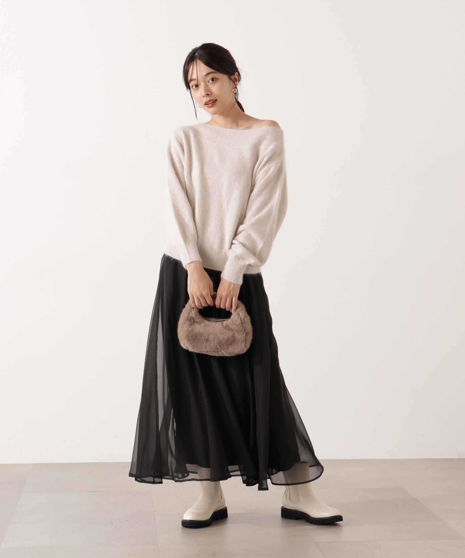 PROPORTION BODY DRESSING「FOX混ニット 25AW」|ニット・セーター|
