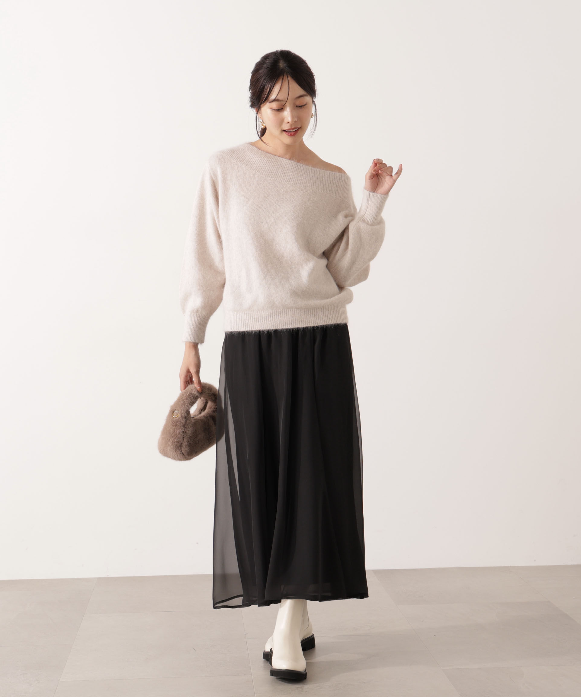 PROPORTION BODY DRESSING「FOX混ニット 25AW」|ニット・セーター|