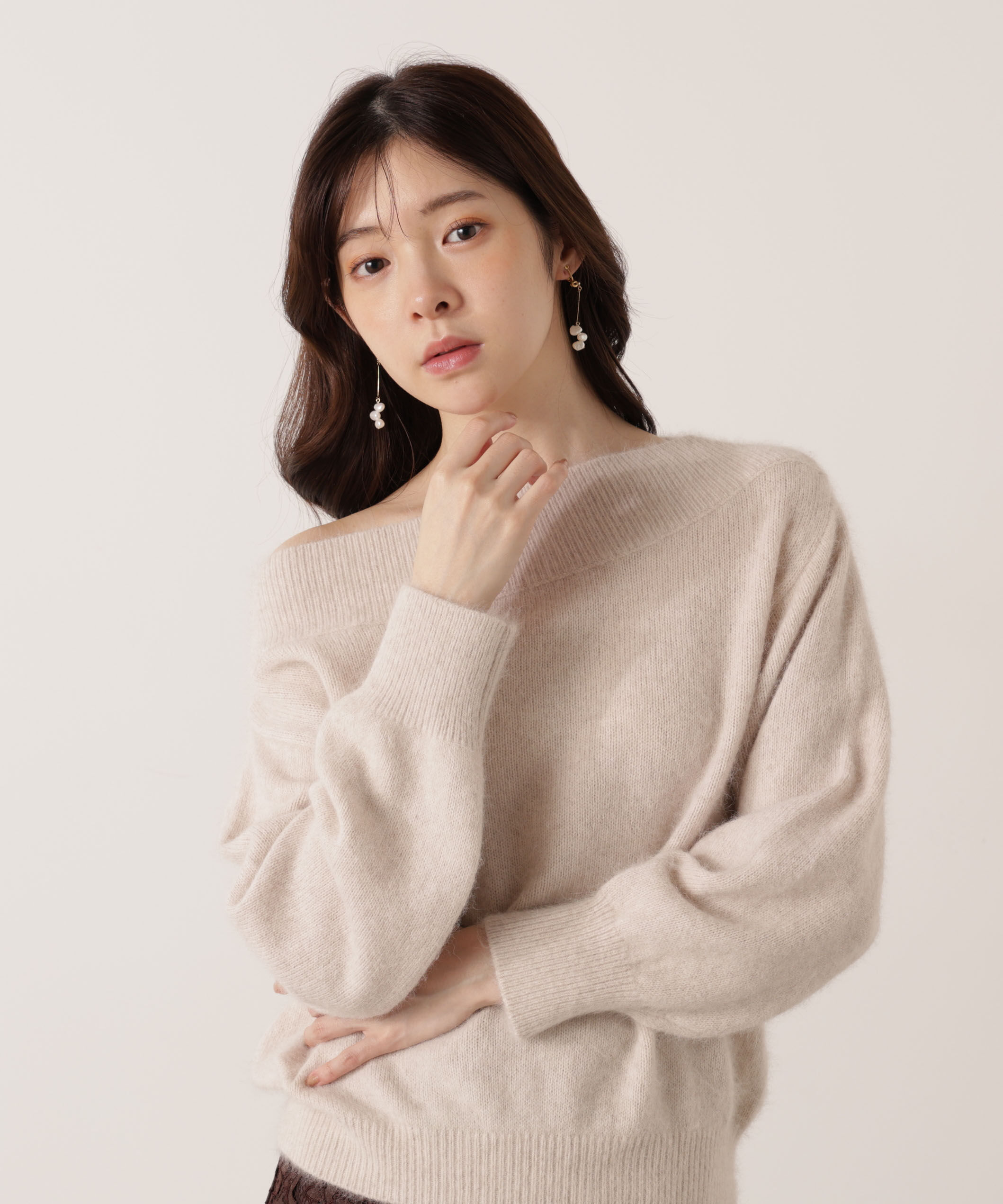 PROPORTION BODY DRESSING「FOX混ニット 25AW」|ニット・セーター|