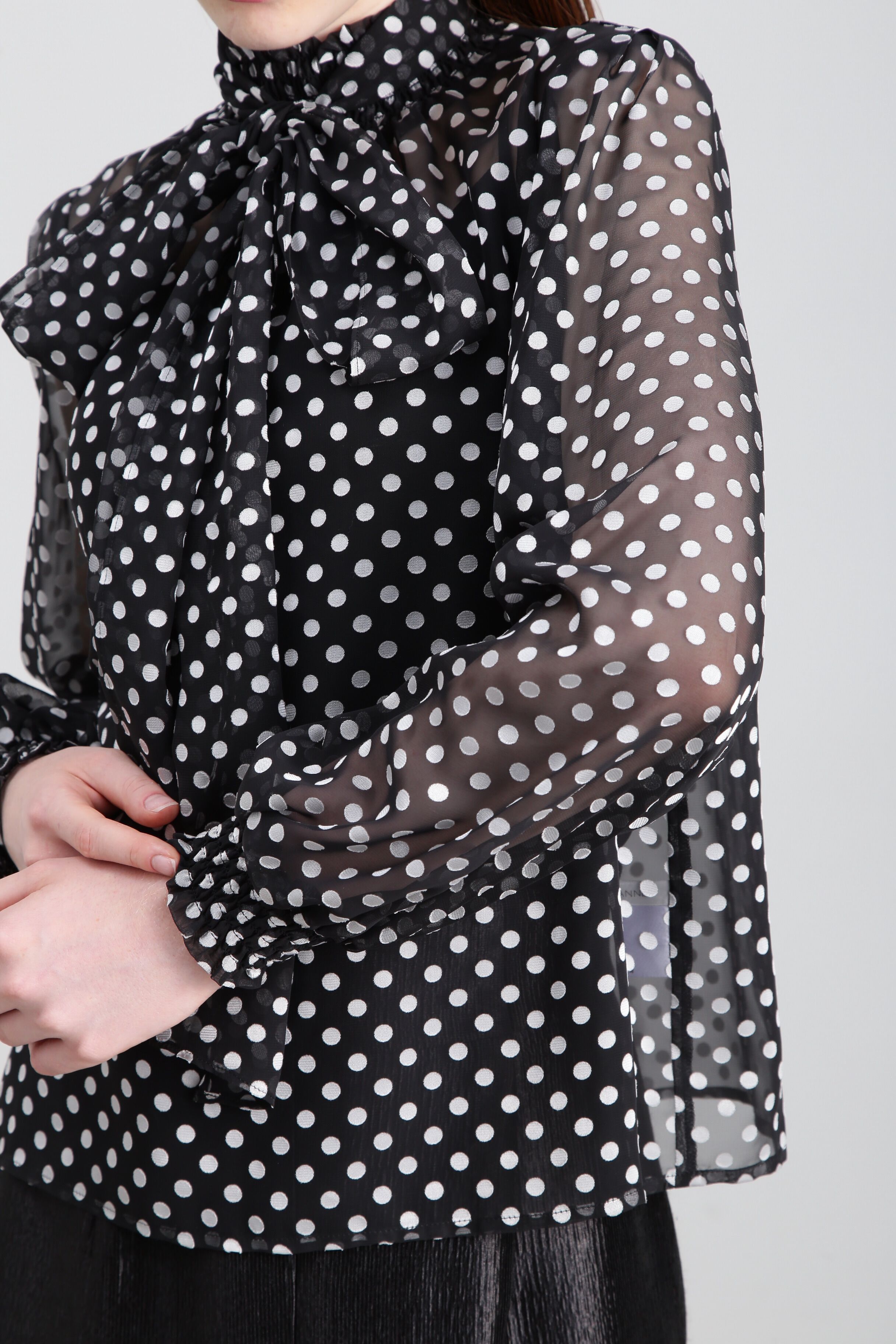  「◆オパールドットリボンブラウス」|シャツ・ブラウス|
