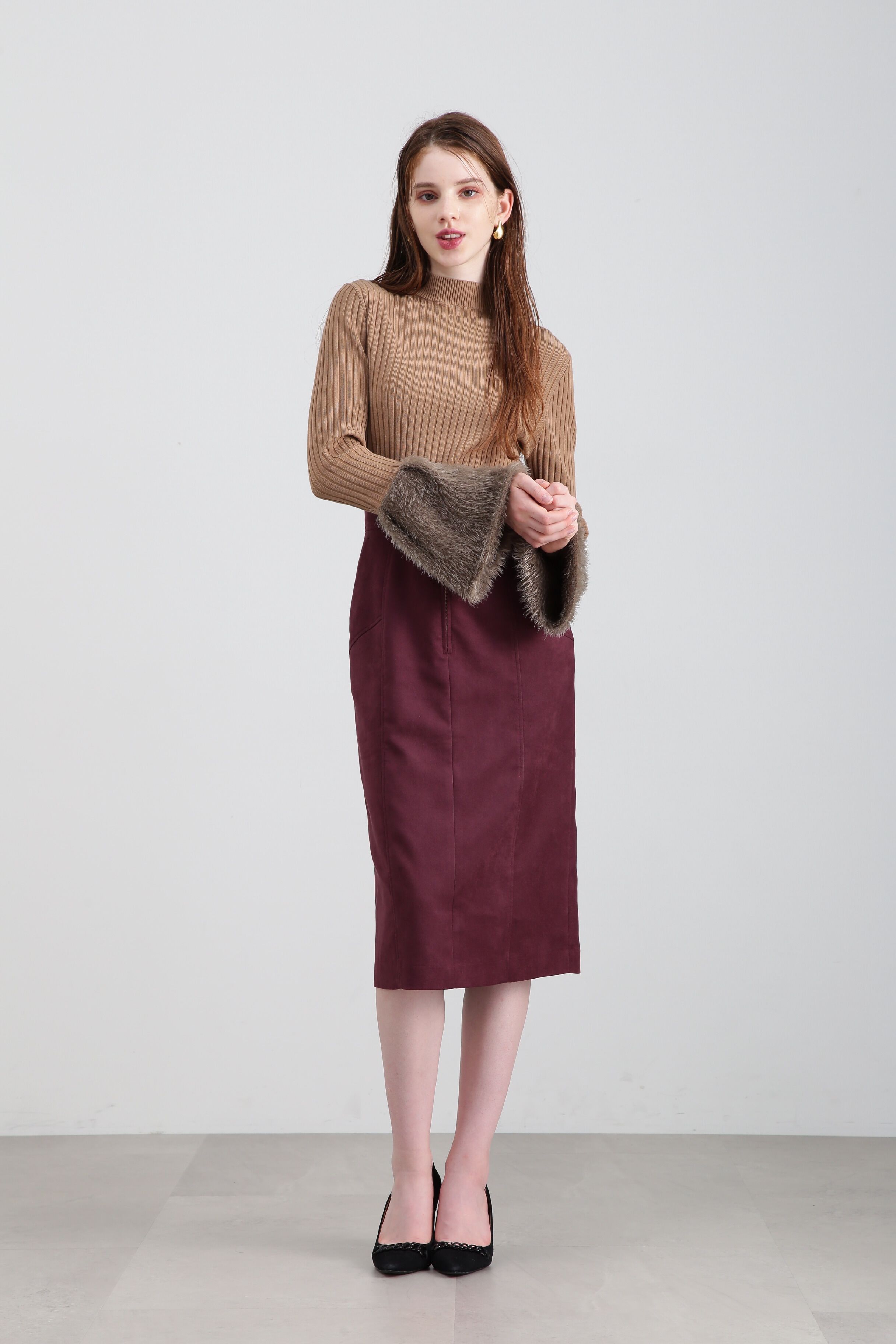  「◆フェザーコンビニットトップス」|ニット・セーター|