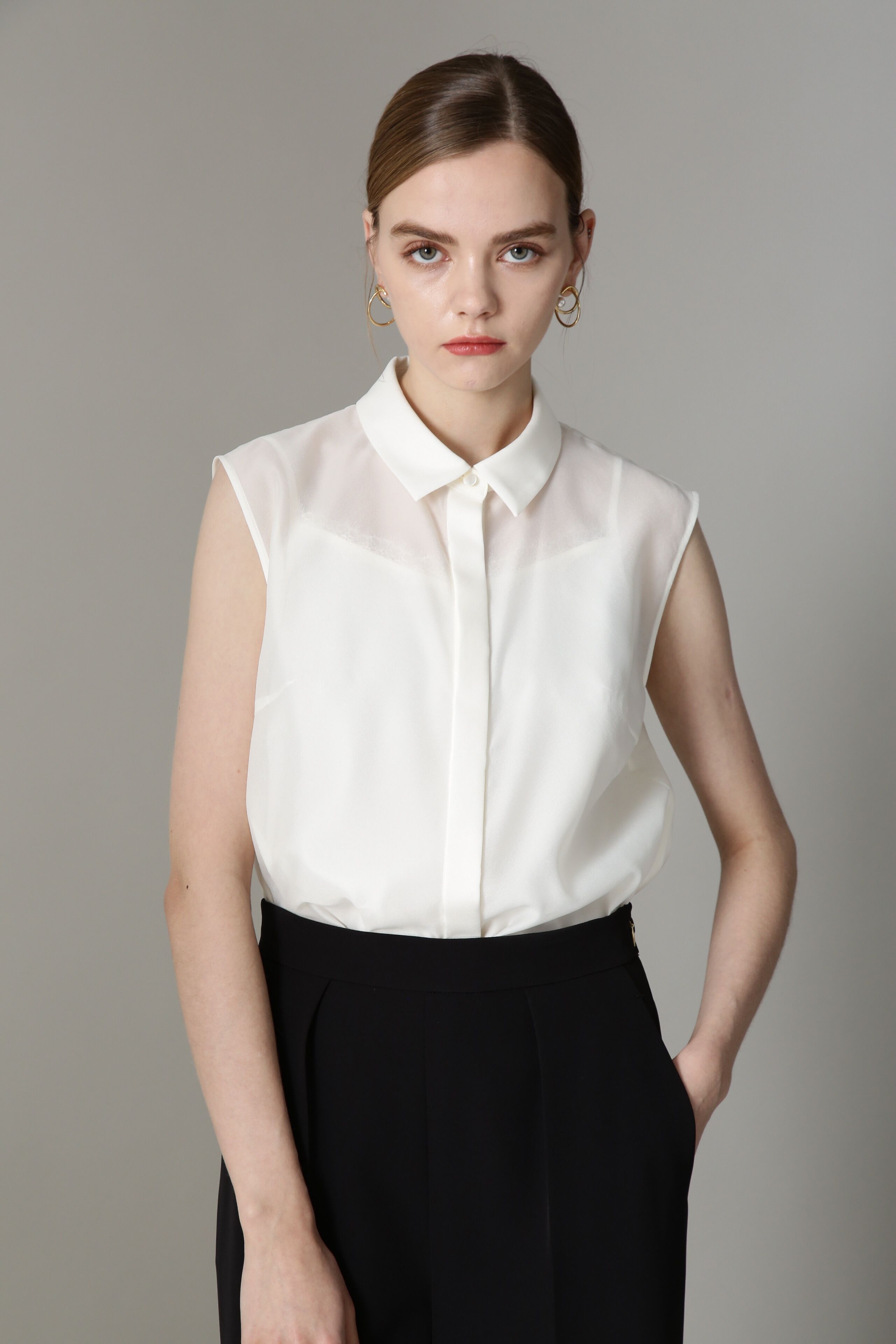  「[URBAN PRECIOUS]シアーシャツ」|シャツ・ブラウス|