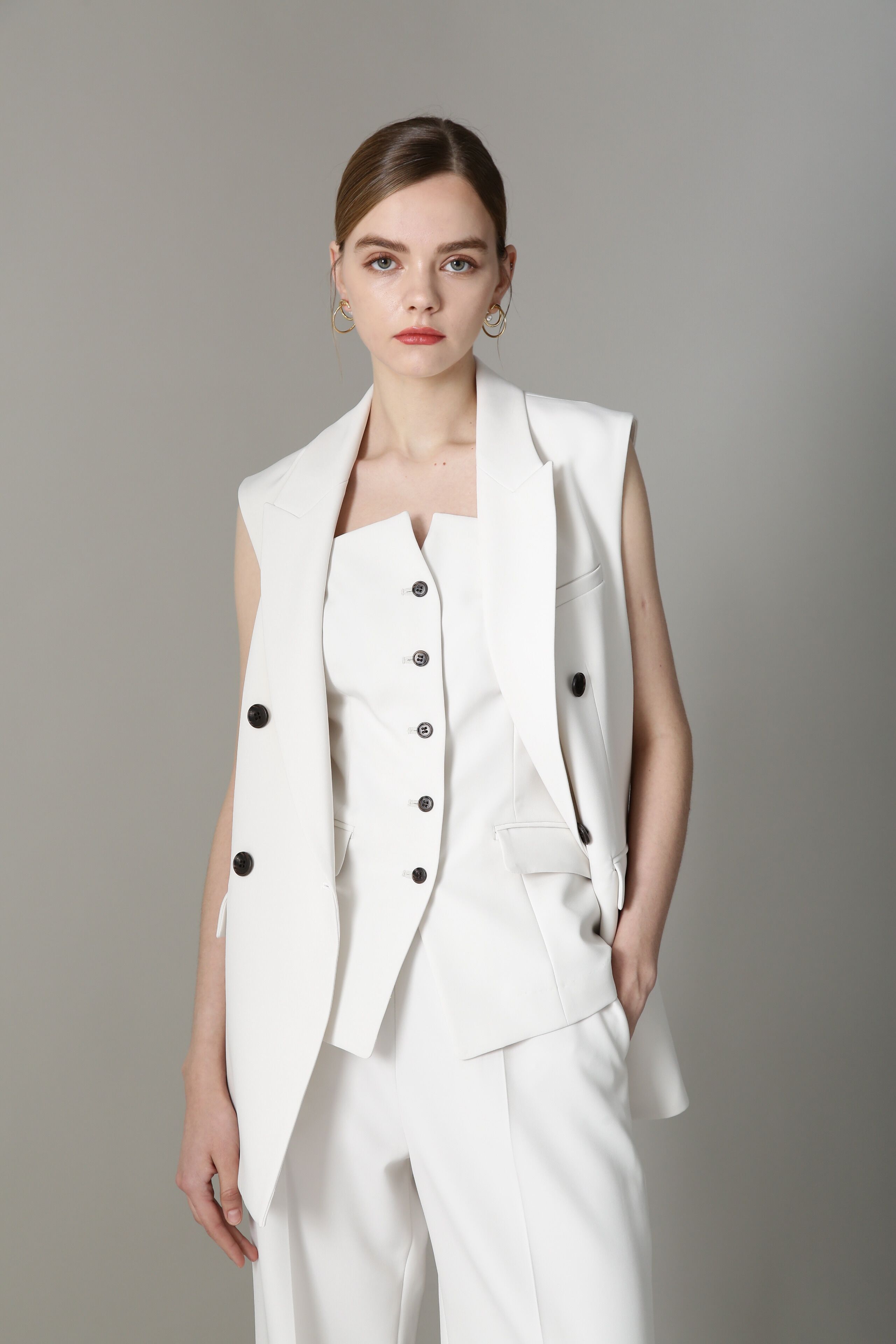  「[URBAN PRECIOUS]テーラードジレ」|その他|エクリュ1