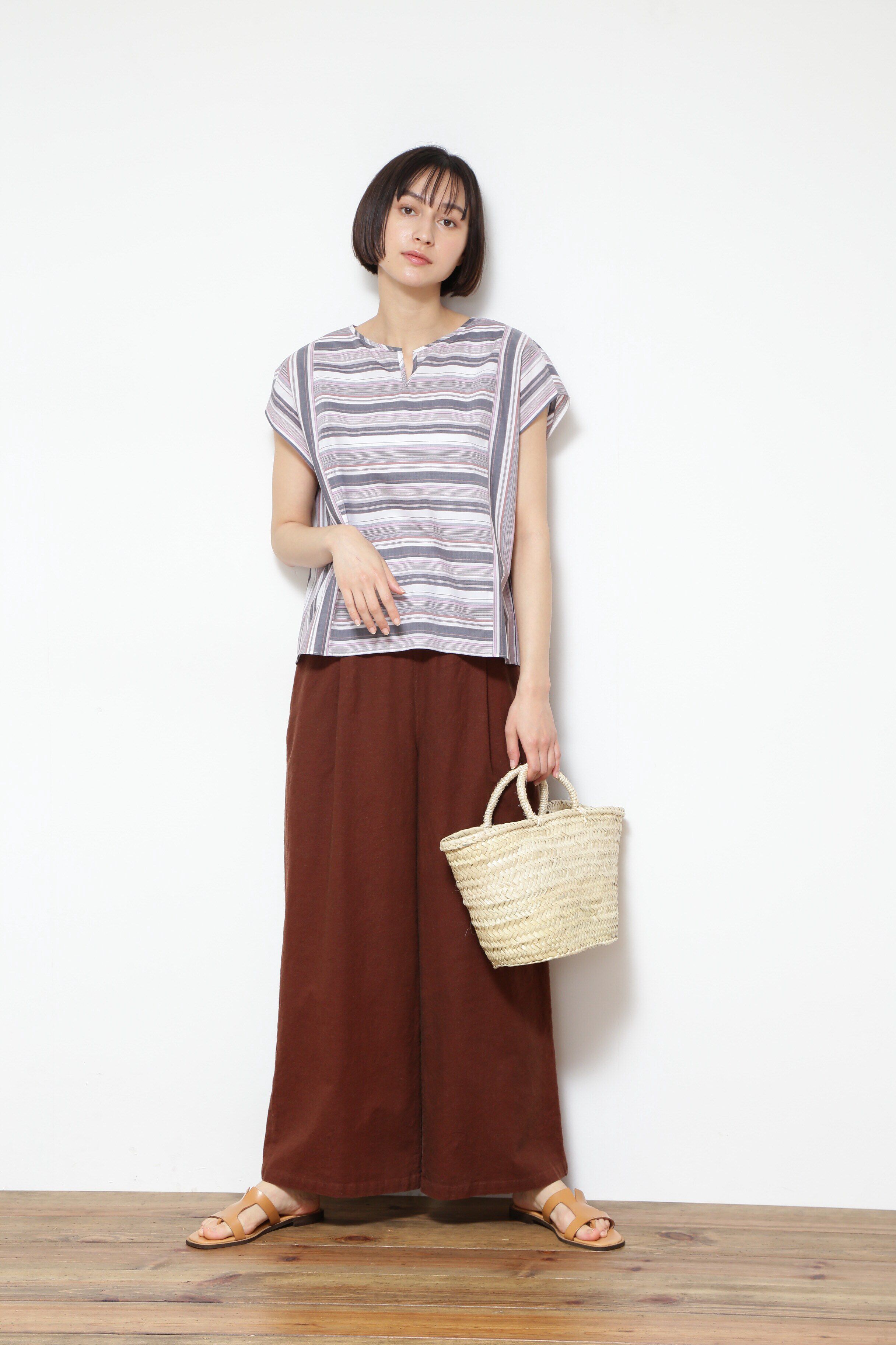  「◆マルチストライプブラウス」|シャツ・ブラウス|