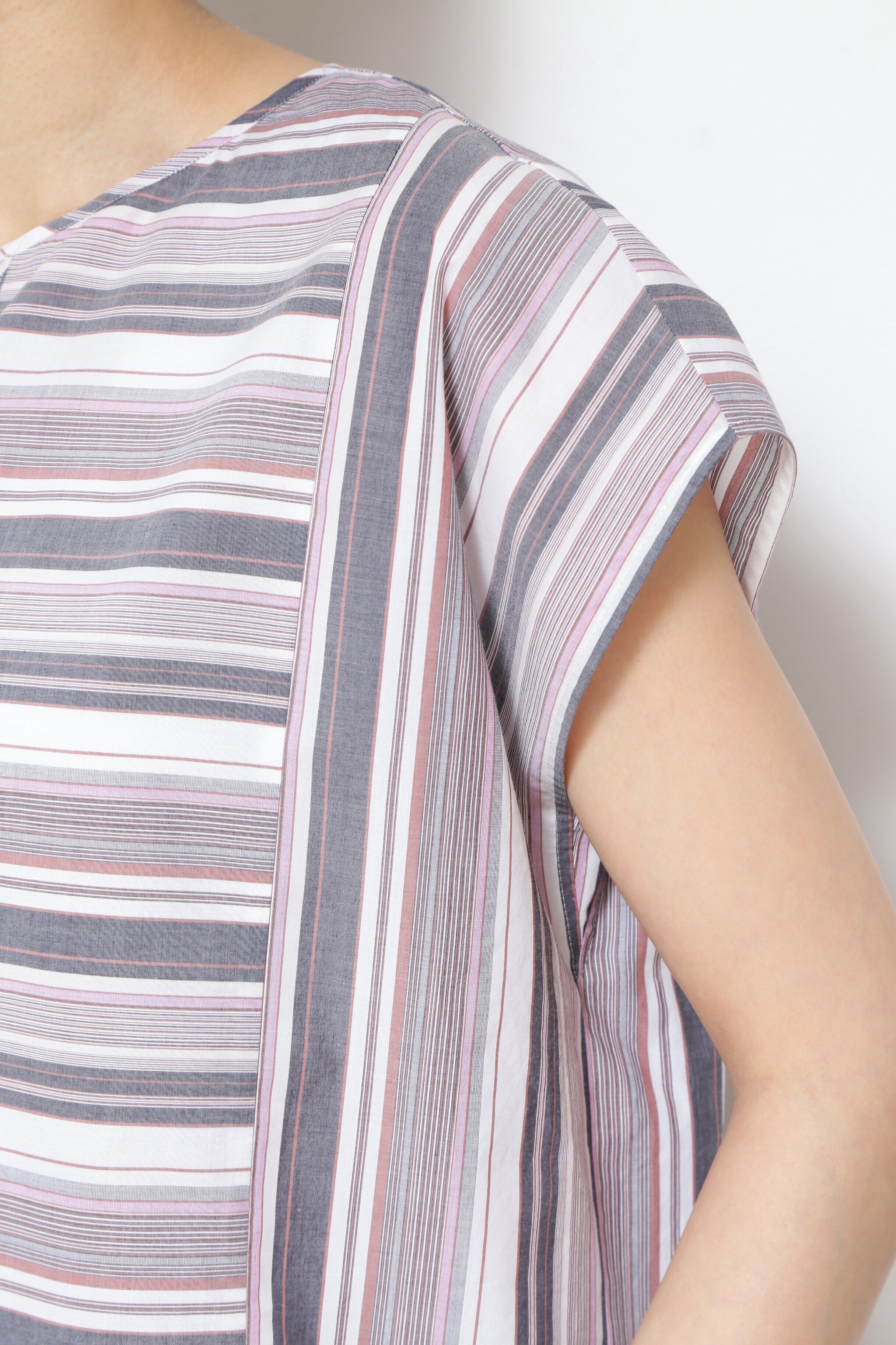  「◆マルチストライプブラウス」|シャツ・ブラウス|