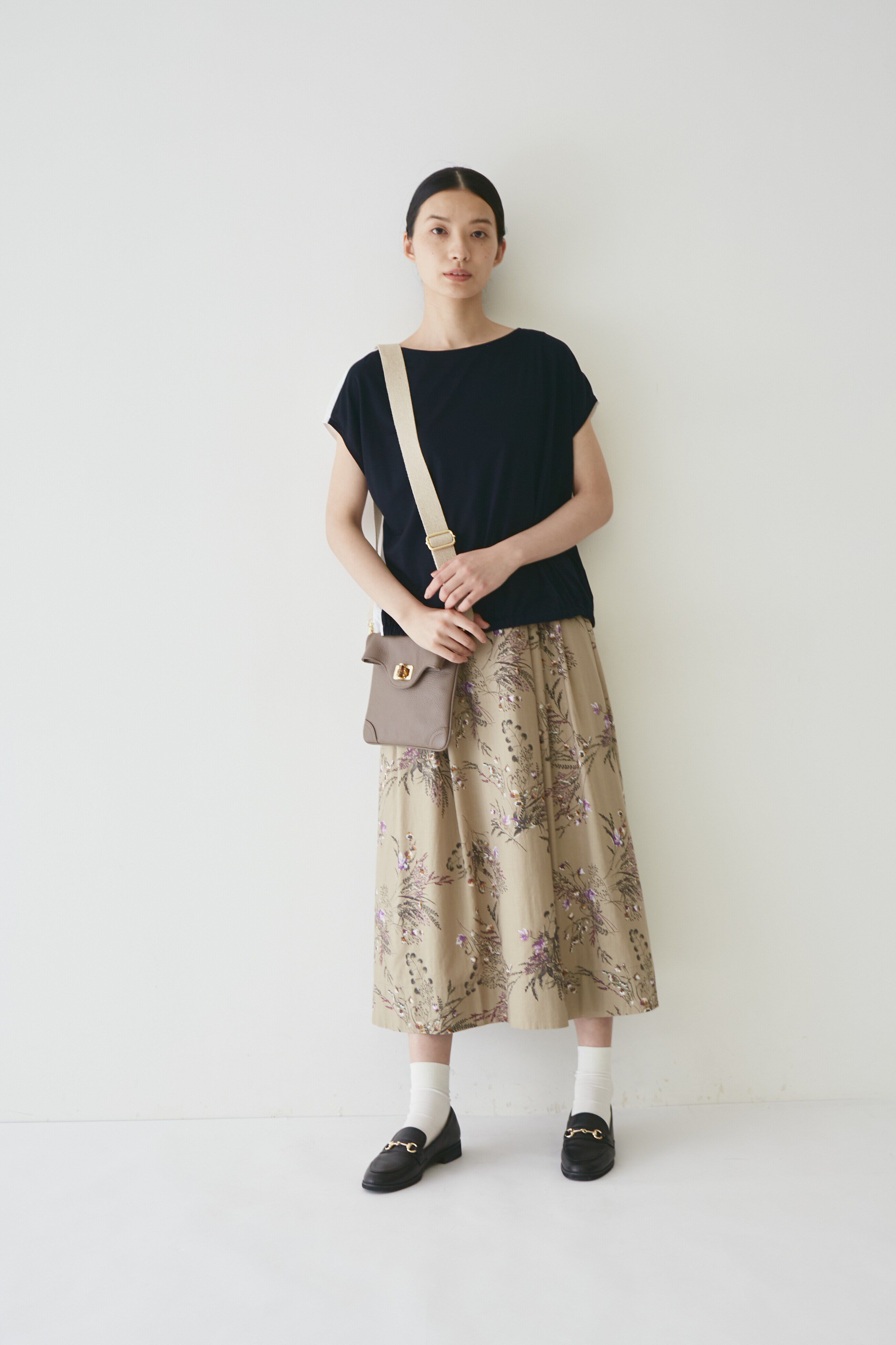  「◆布帛ドッキングカットソー」|Tシャツ・カットソー|