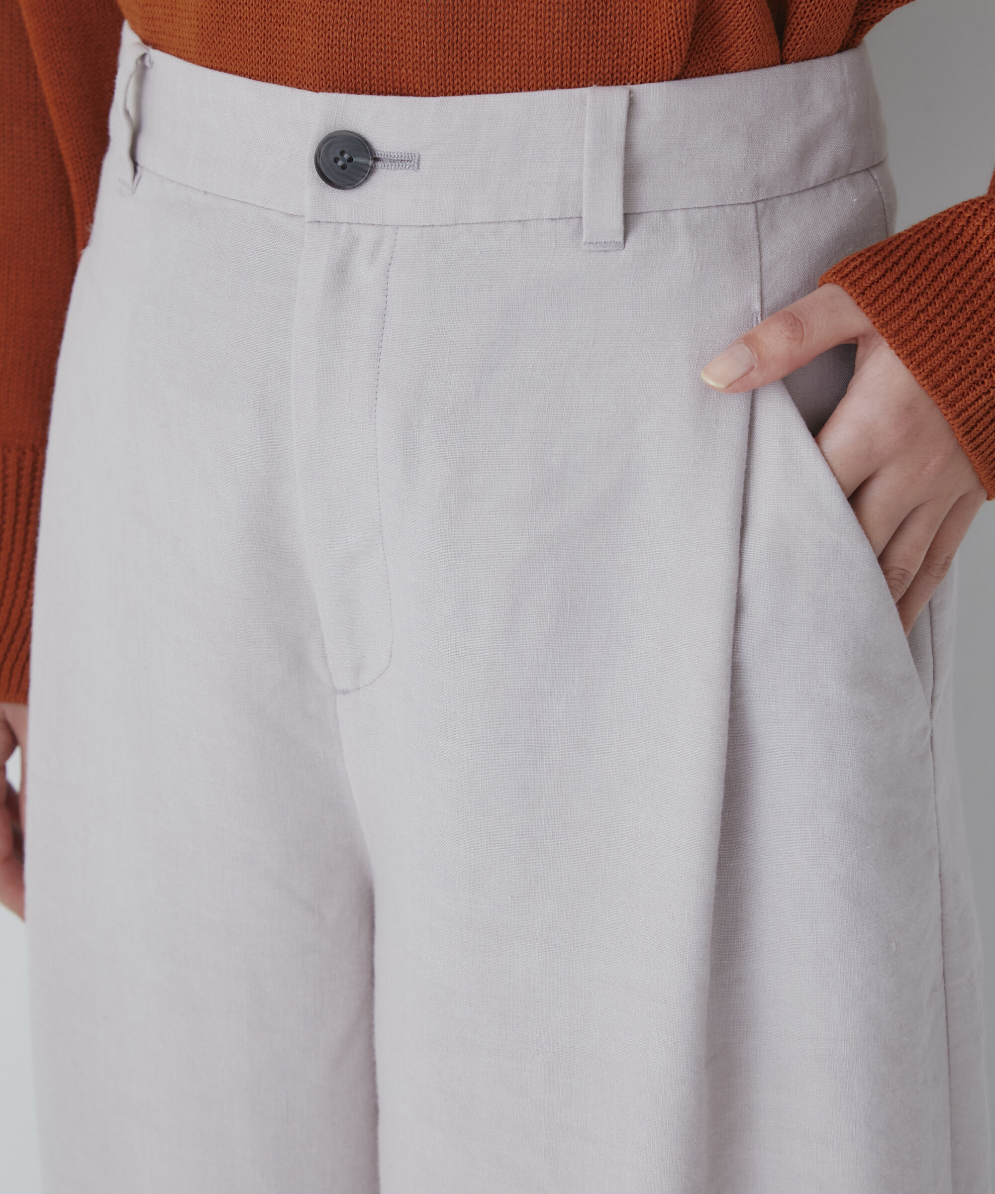  「◆ＰＥレーヨンリネンセミワイドパンツ」|その他|