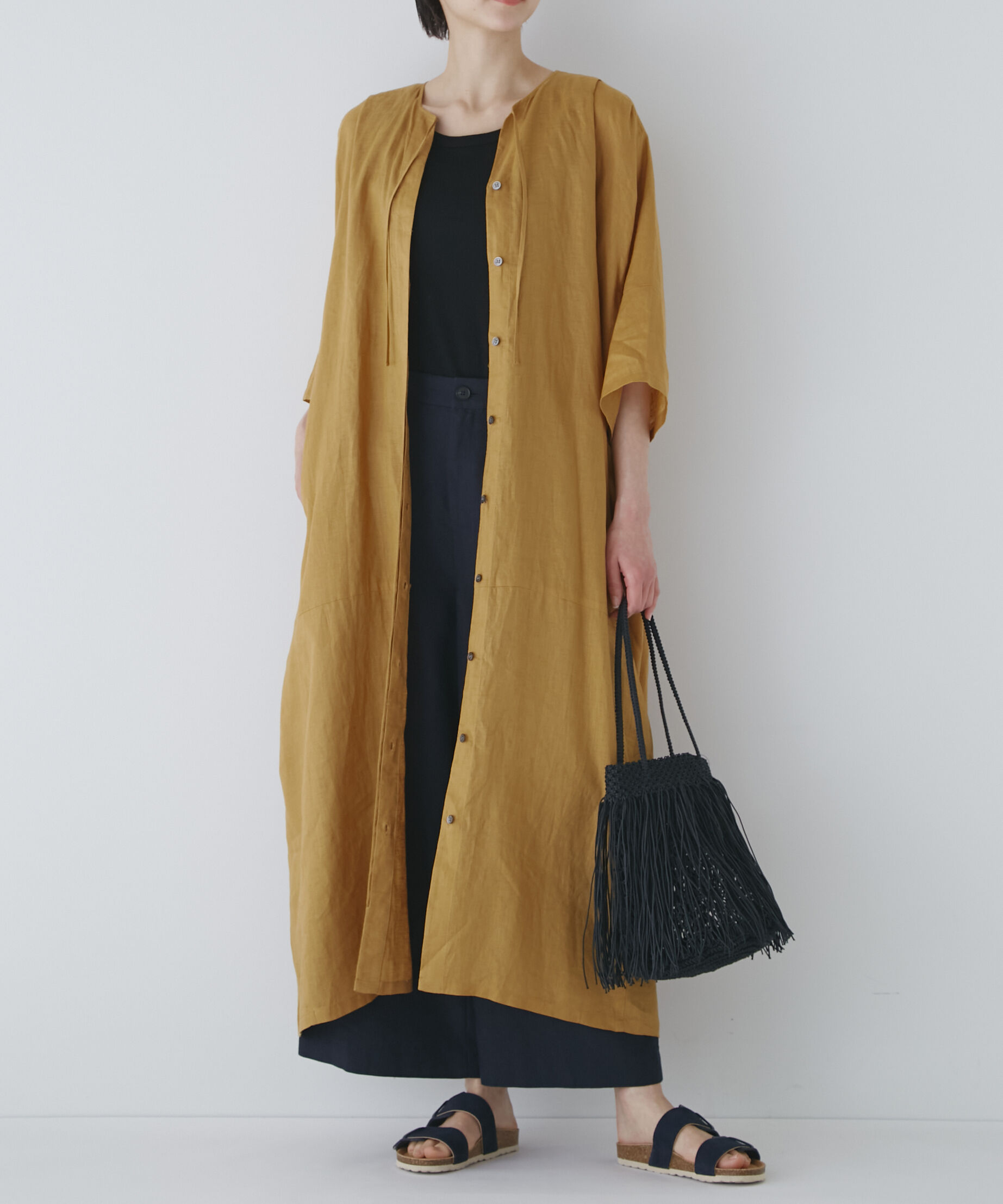  「◆ＰＥレーヨンリネンセミワイドパンツ」|その他|