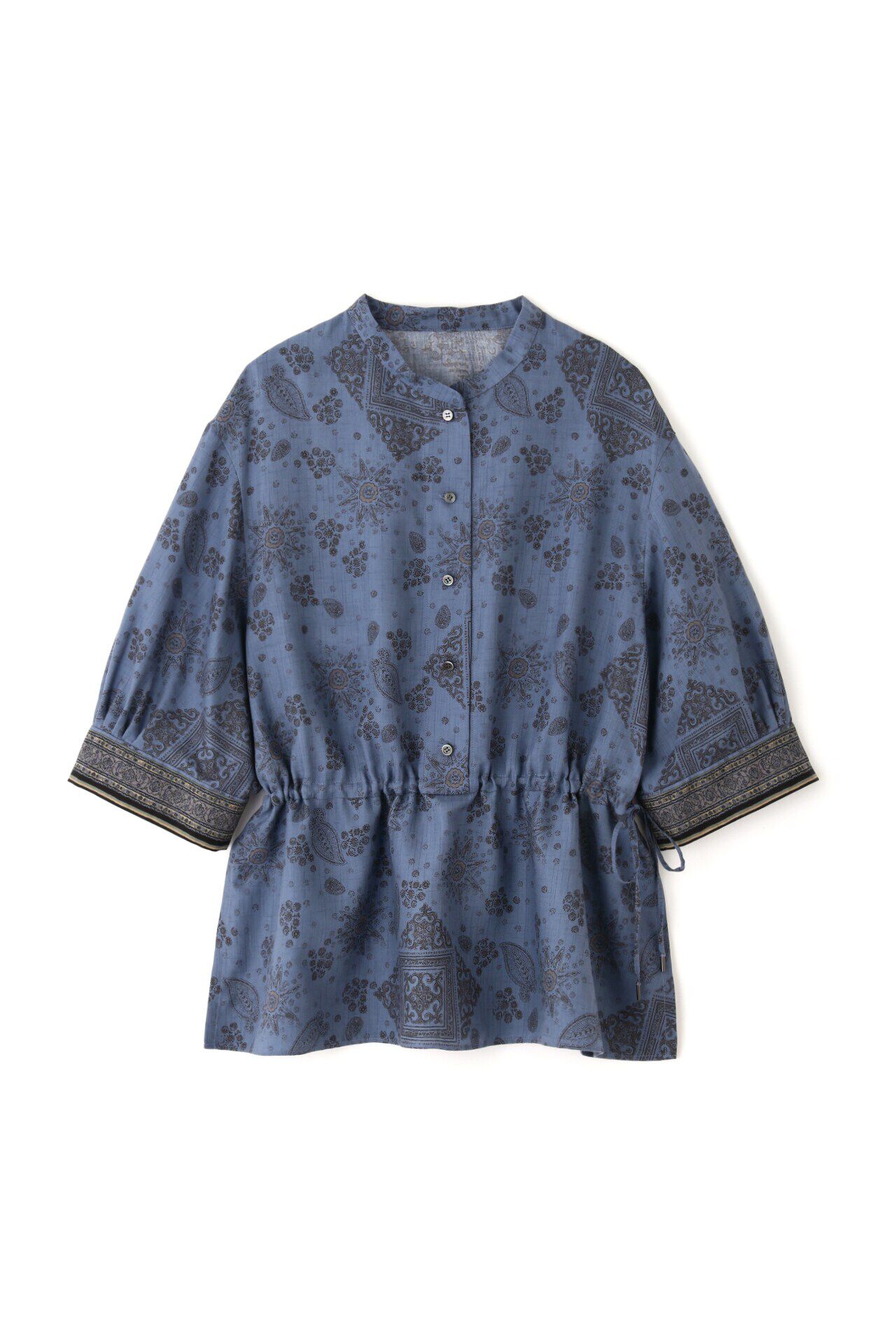  「◆モロッカンプリントウエストギャザーブラウス」|シャツ・ブラウス|